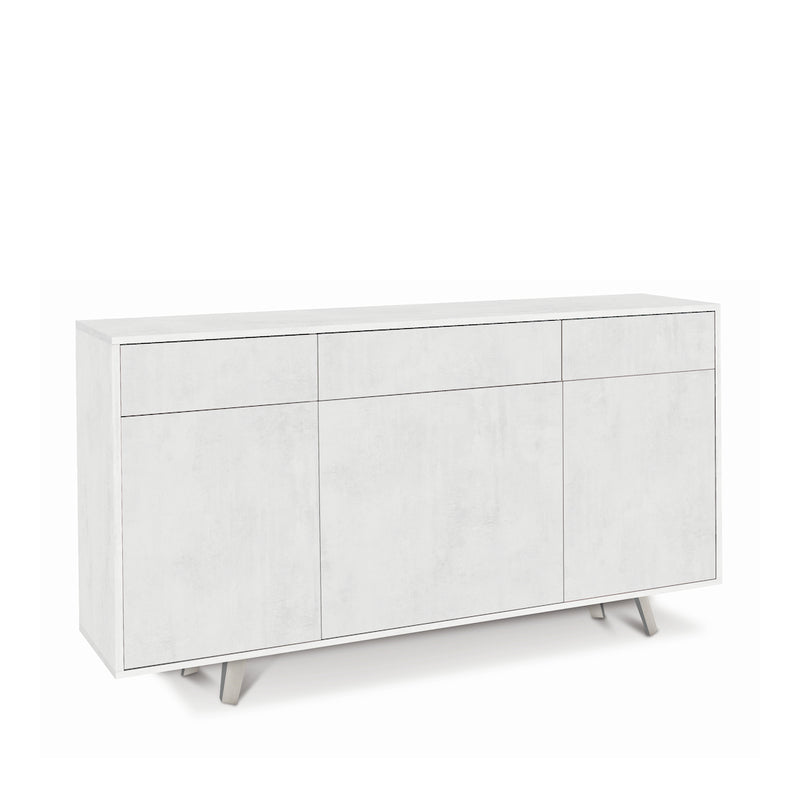 Mobile in legno 3 ante 3 cassetti "Angy" cass push cm 164x41 92h