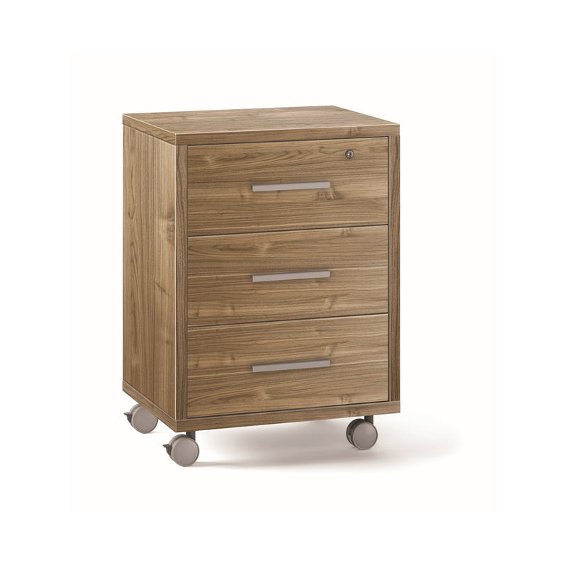 Mobile 3 cassetti con rotelle in legno "Double" versatile cm 51x41 71h