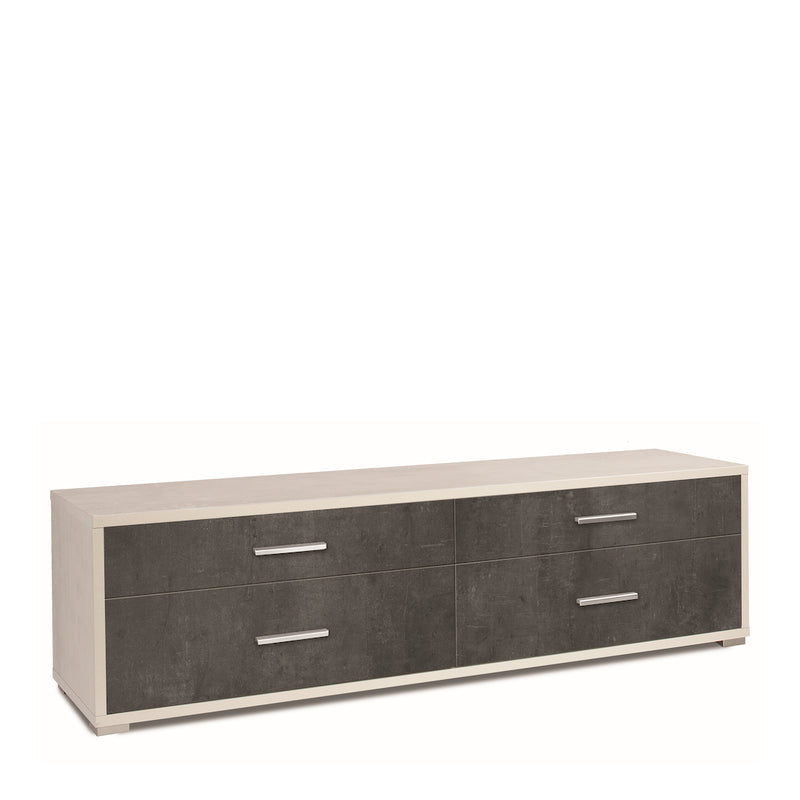 Mobile 4 cassetti in legno "Pedro" moderno da ingresso cm 179x47 50h
