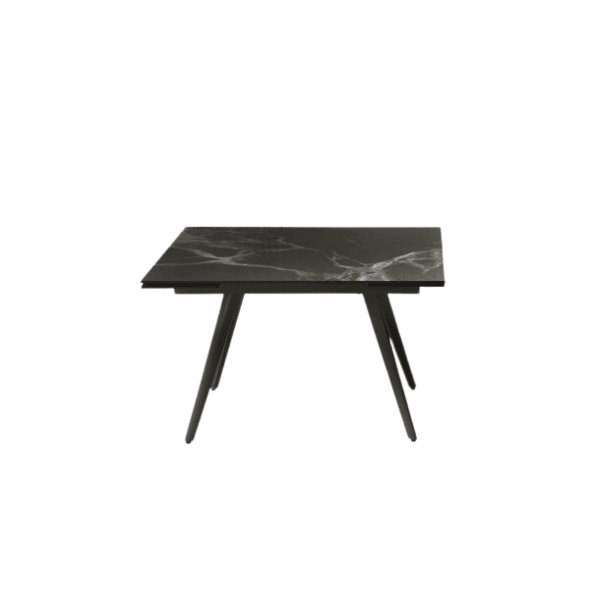 Tavolo allungabile effetto marmo "Elettra" con due allunghe cm 120x80 75h - MondoViro