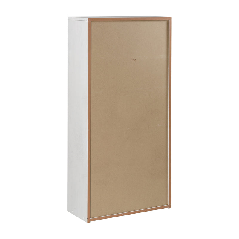 Scarpiera a 3 ante e 1 cassetto "Praga" in legno cm 63x29 127h