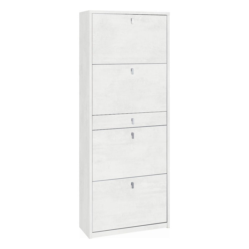 Scarpiera 4 ante 1 cassetto "Rebecca" in legno cm 63x29 164h