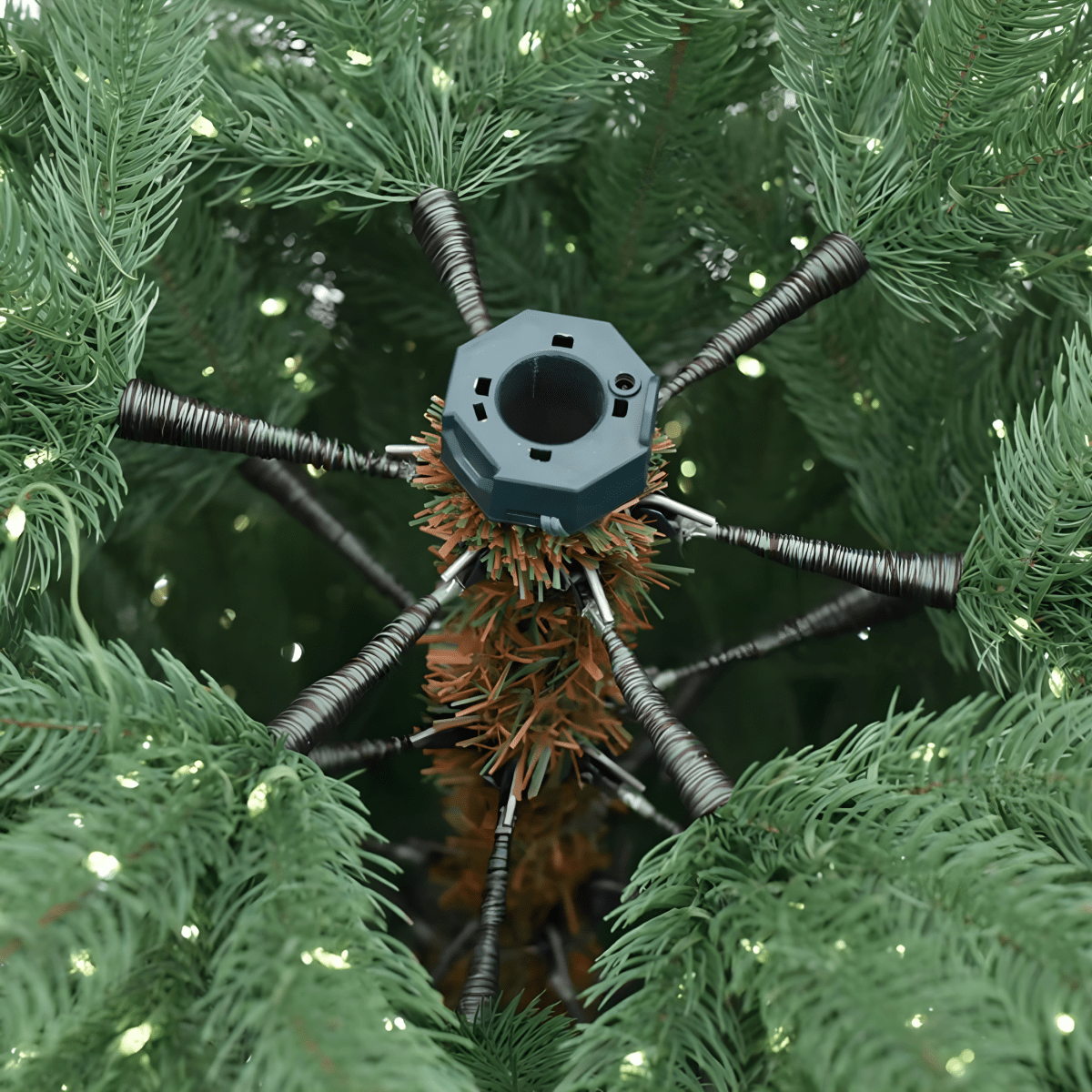 Albero di Natale "Power" con micro led incorporati 100 % PE effetto real touch - MondoViro