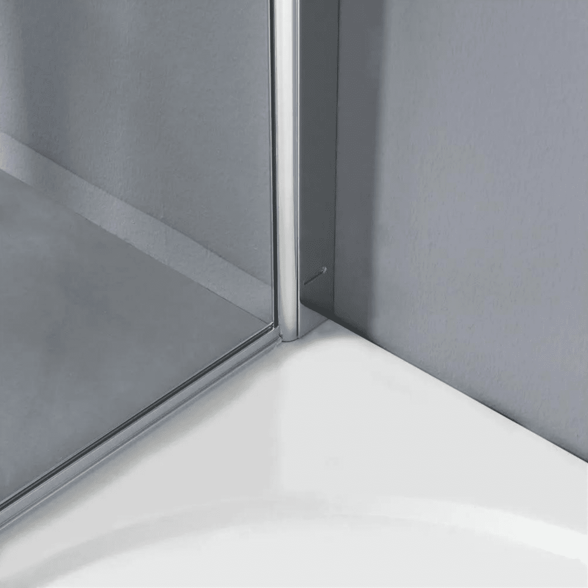 Parete doccia fissa "Walk - In" box bagno moderno in cristallo temperato h 190 cm - MondoViro