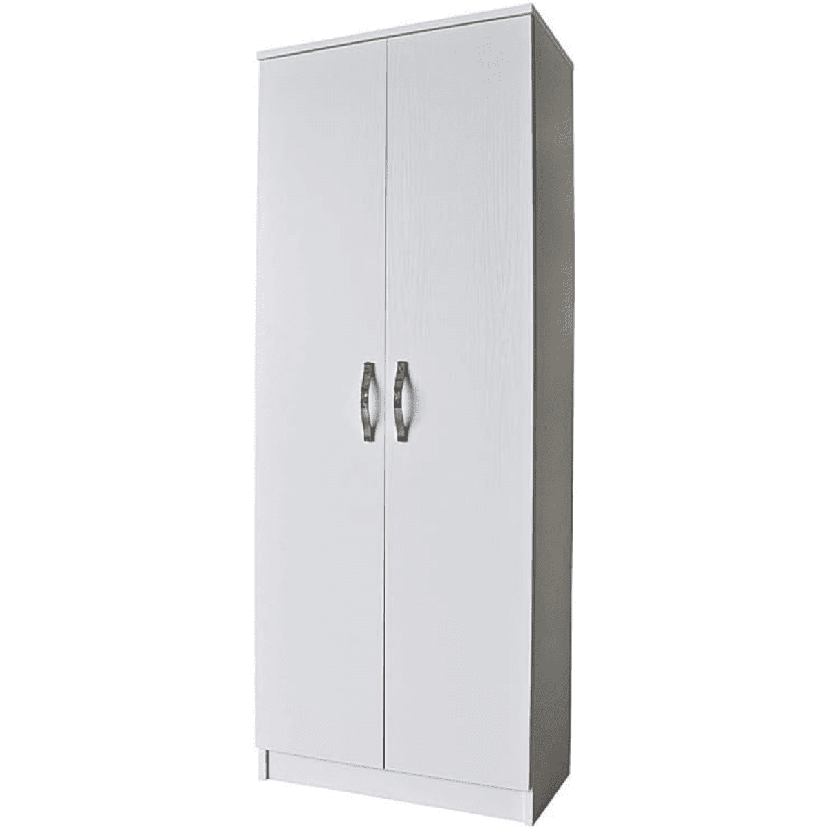 Armadio scarpiera "Union" alta in legno bianco 2 ante con 5 ripiani cm 71x38 182h - MondoViro