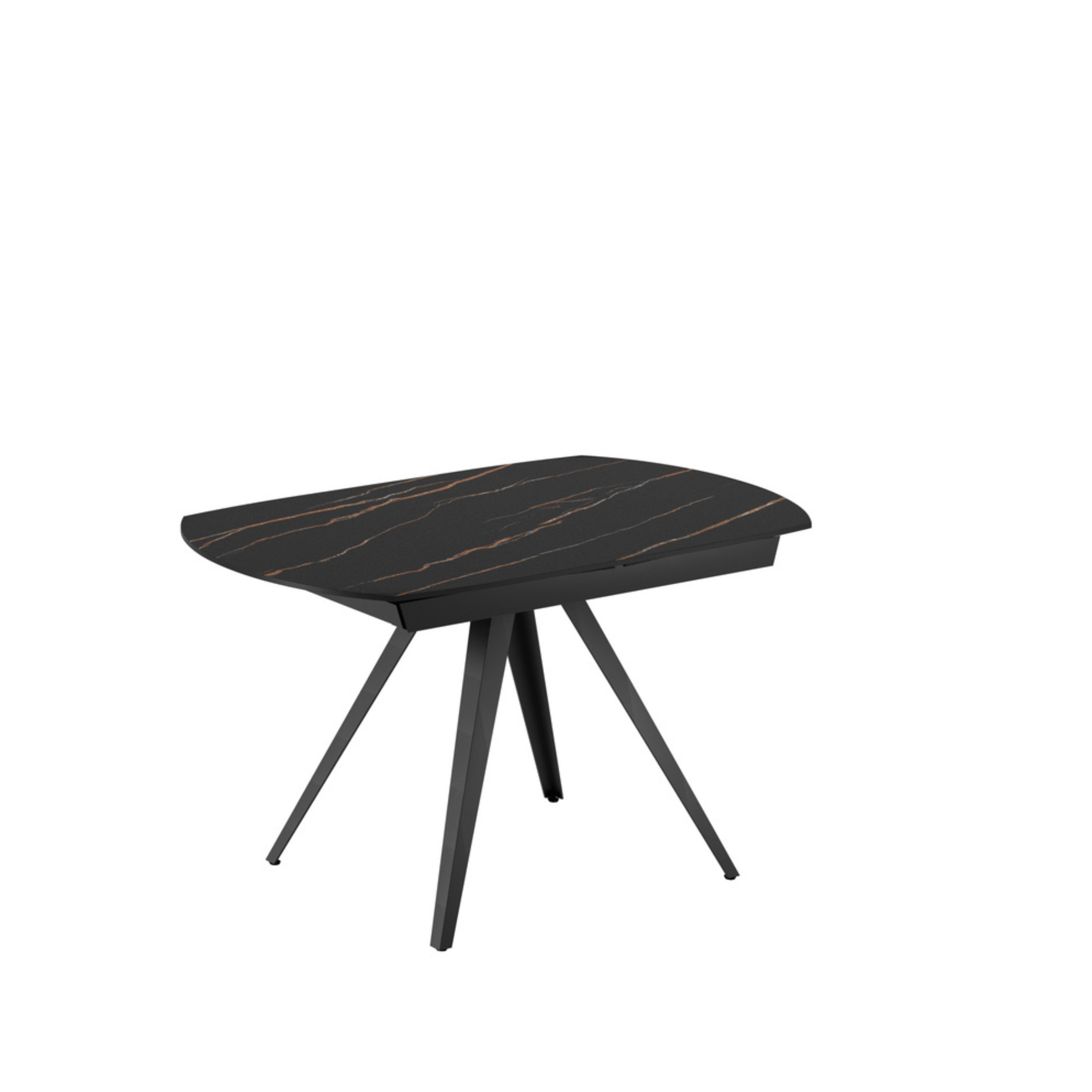 Tavolo allungabile in ceramica "Carch" con base in metallo cm 120/180x90 75h