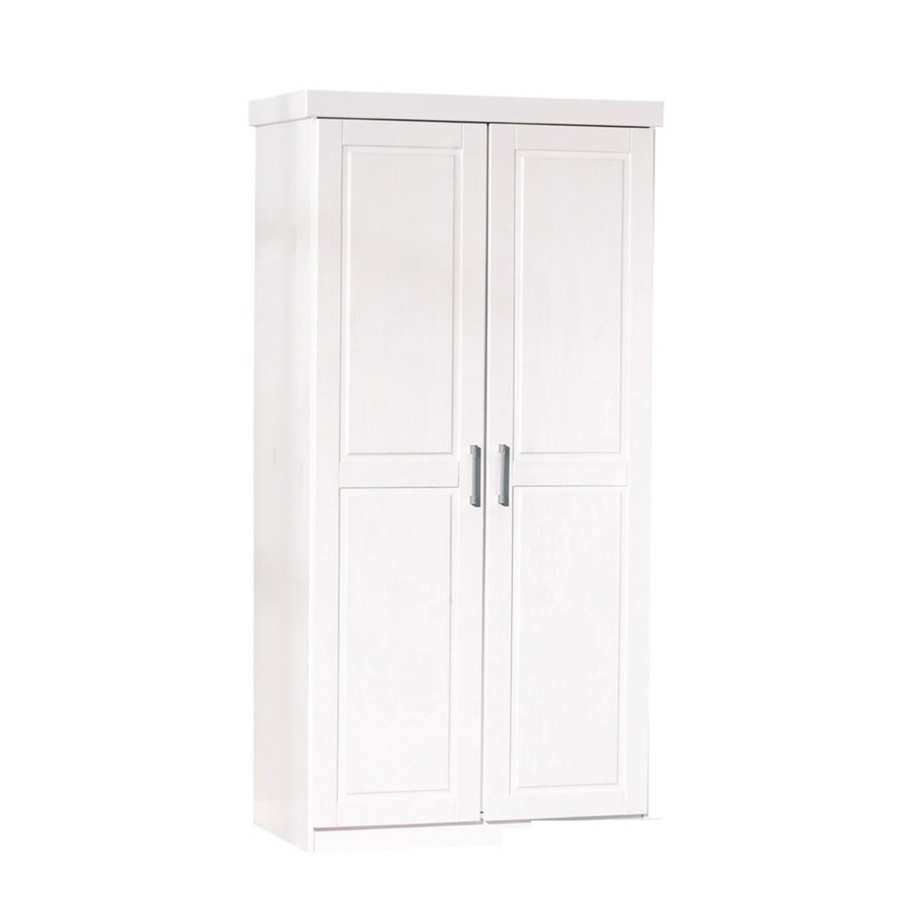 Armadio guardaroba in legno massello E100 a 2 ante cm 95x55 h190