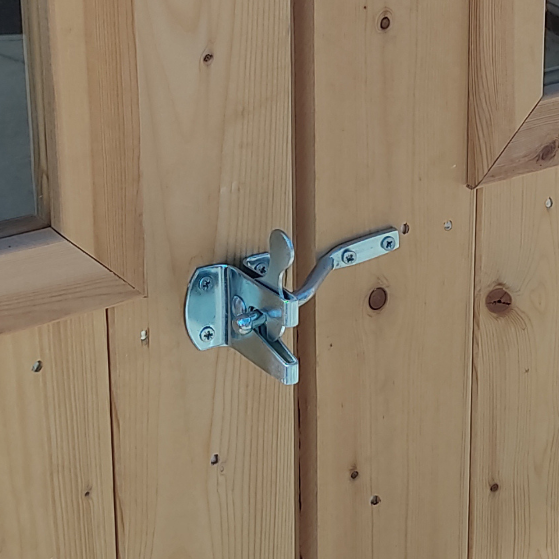 Casetta in legno da giardino doppia porta finestrata "Hobby" cm 200x200  200h