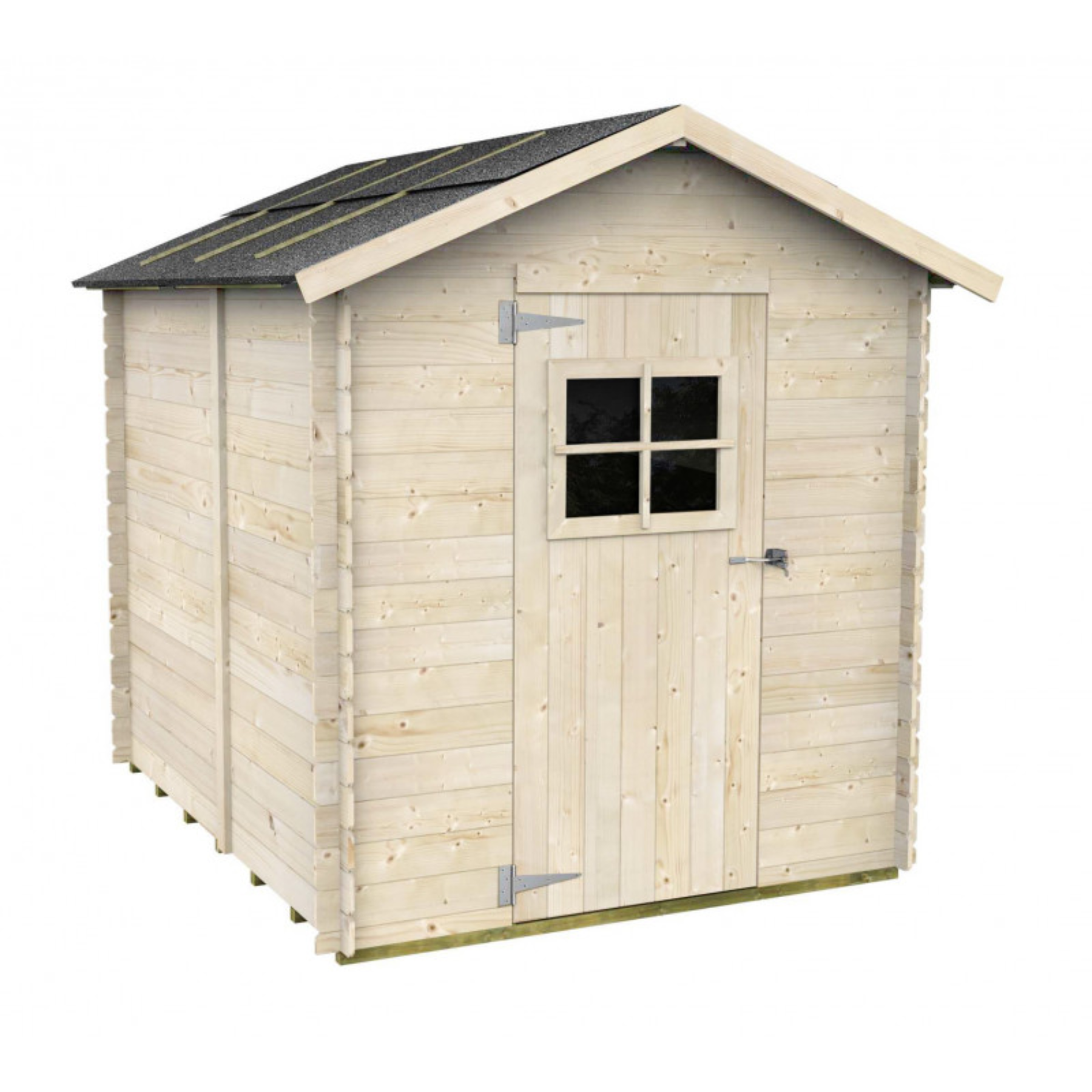 Casetta in legno da giardino "Marlo" cm 178x218 205h porta singola finestrata