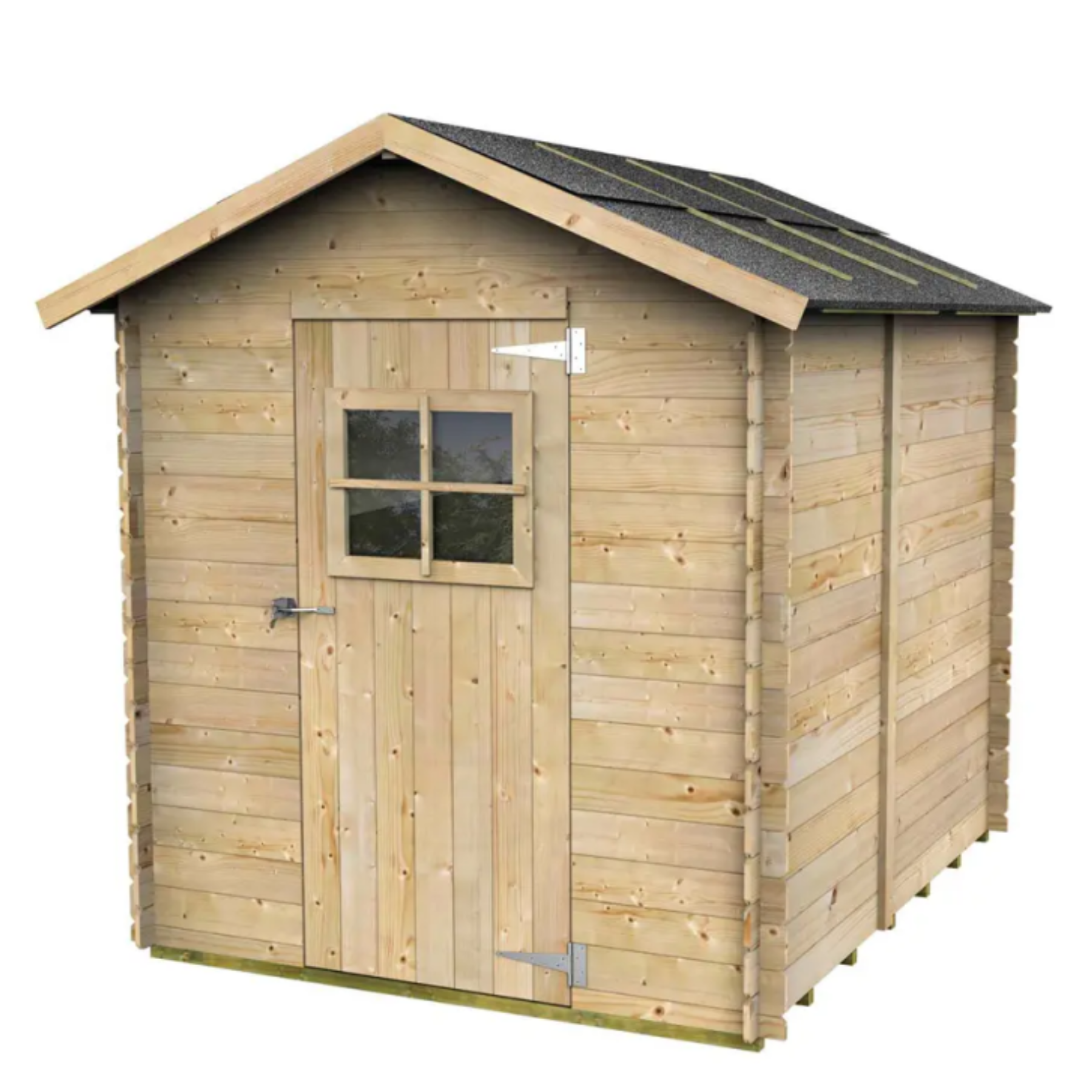 Casetta in legno da giardino "Marlo" cm 178x218 205h porta singola finestrata