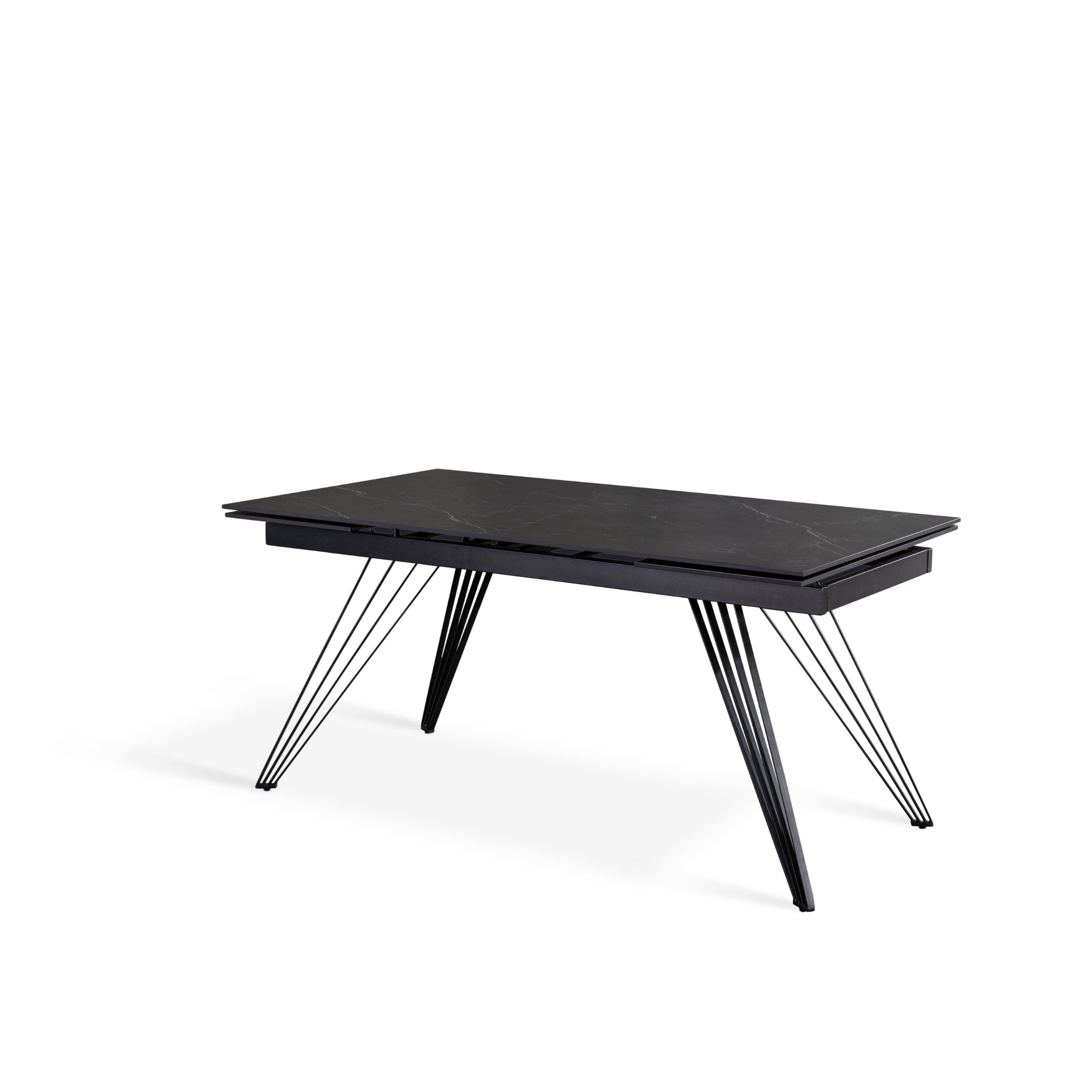 Tavolo allungabile "David1" piano in ceramica cm 160/240x90 76h