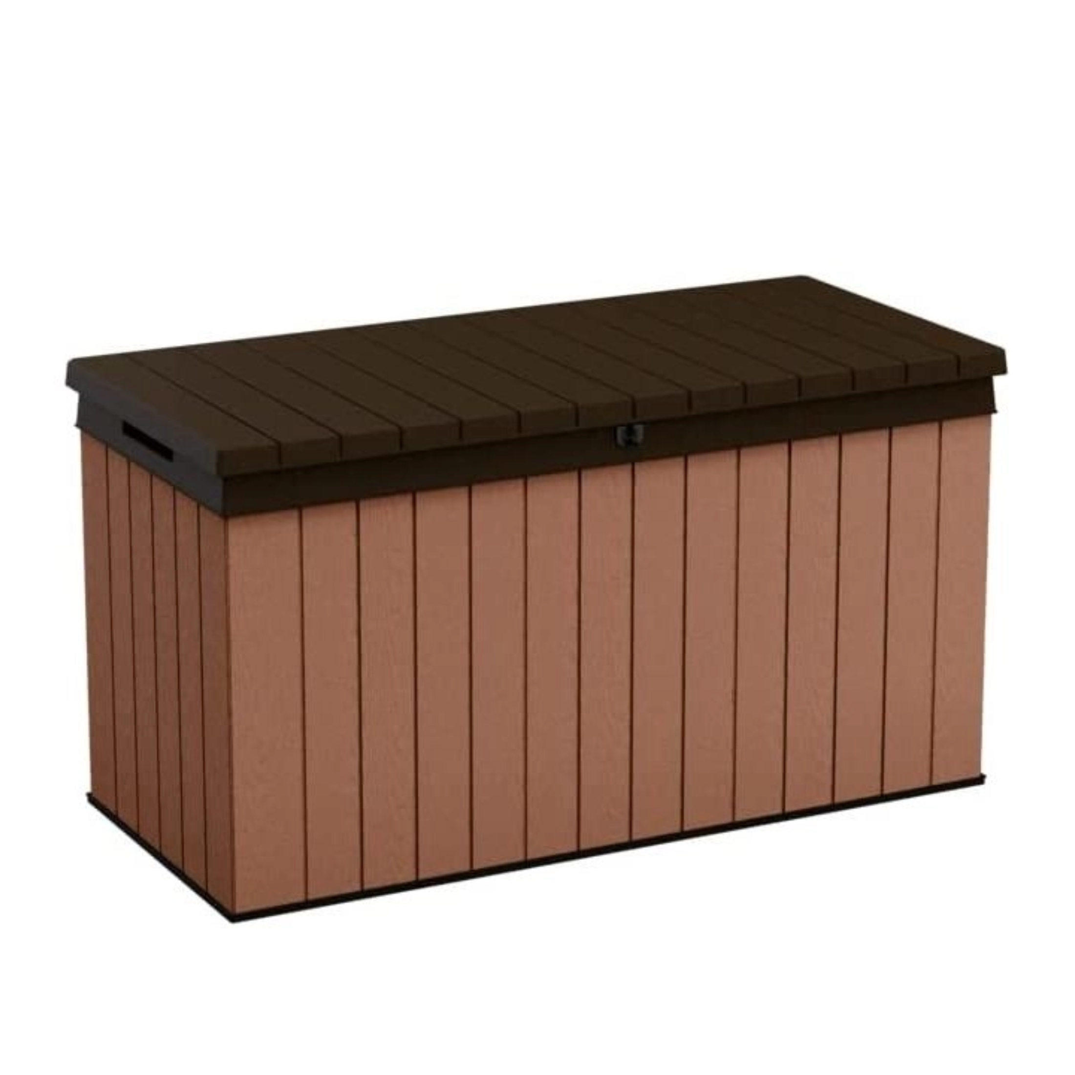 Baule da esterno  in resina "Darwin" capiente effetto legno cm 142.9x65.5 54.4h