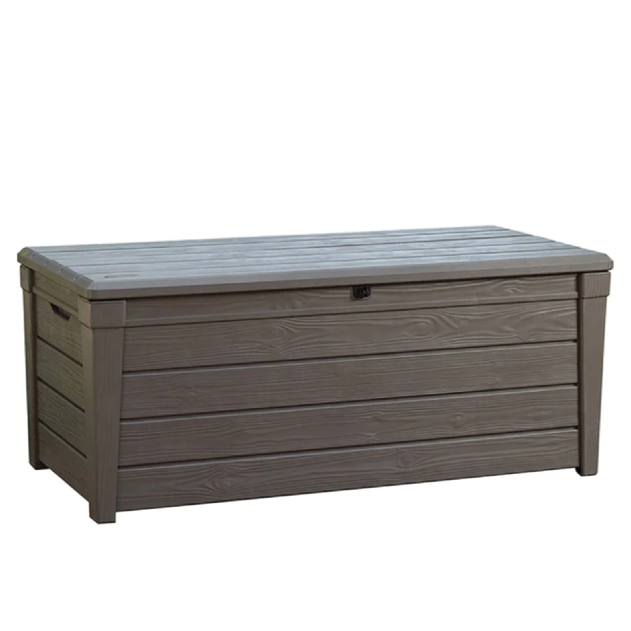 Baule capiente da esterno "Bright" in resina effetto legno cm 145x69,7 60,3h