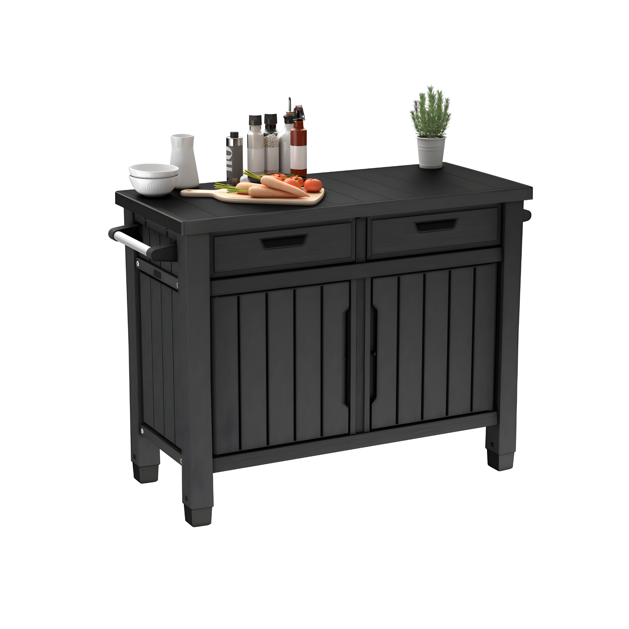 Tavolino per BBQ in resina 2 ante "Unity XL" cm 134x51,7 90h