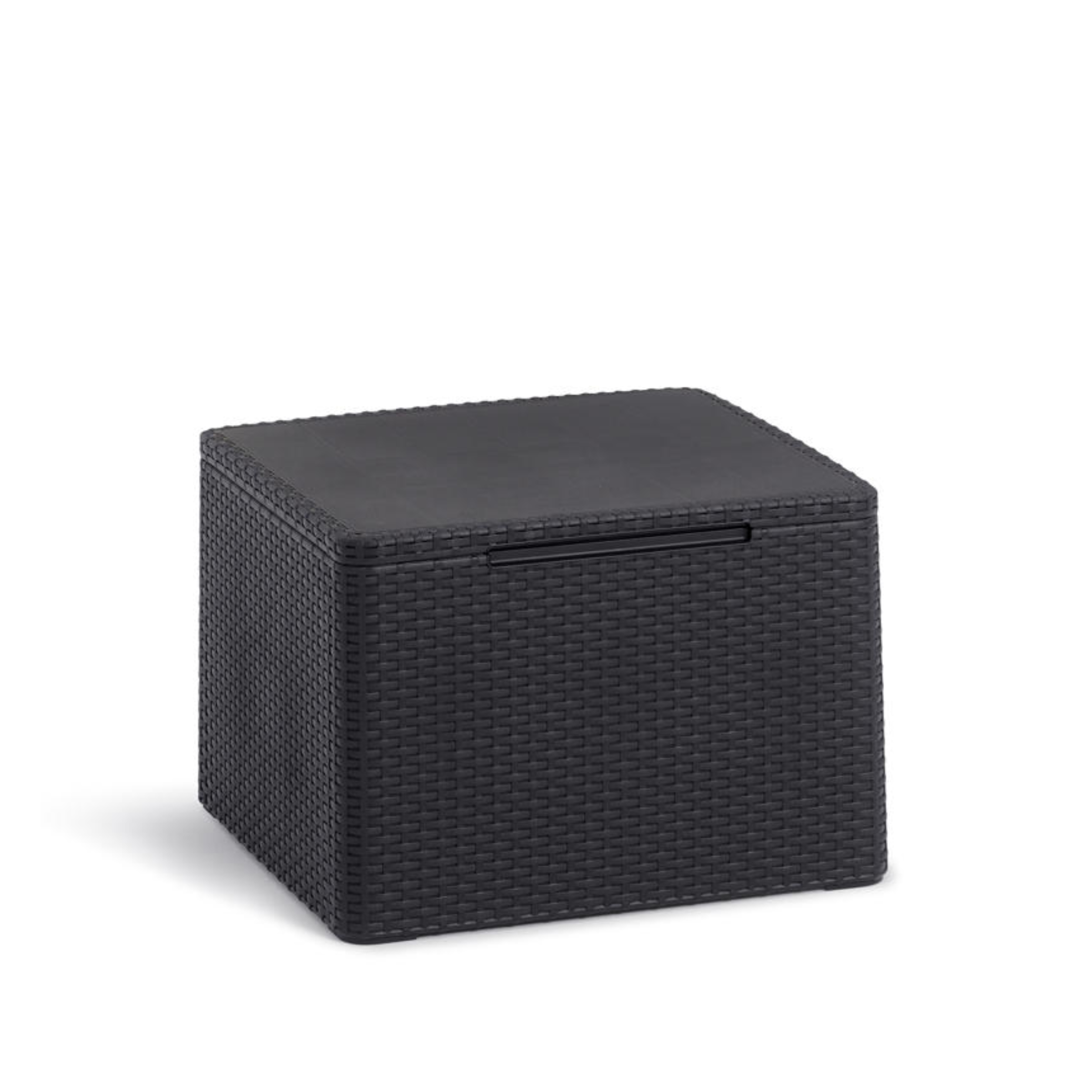 Salottino in resina da giardino "Claire" 2 poltrone + tavolino contenitore