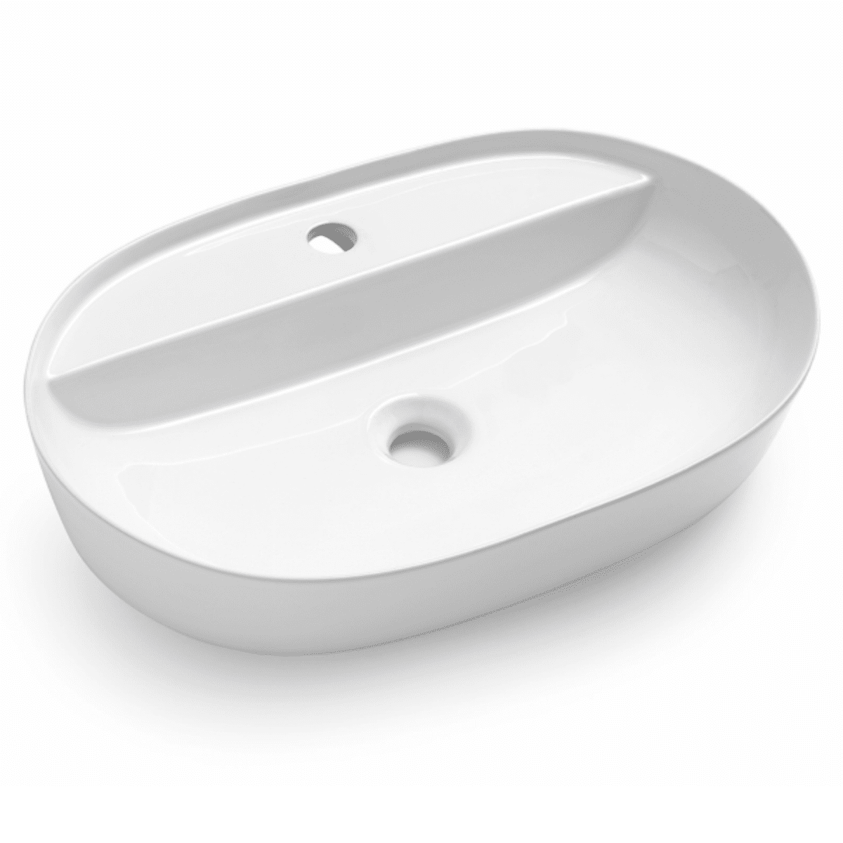 Mobile bagno sospeso "Lotus" 2 cassetti specchio lavabo Top scaletta step - MondoViro