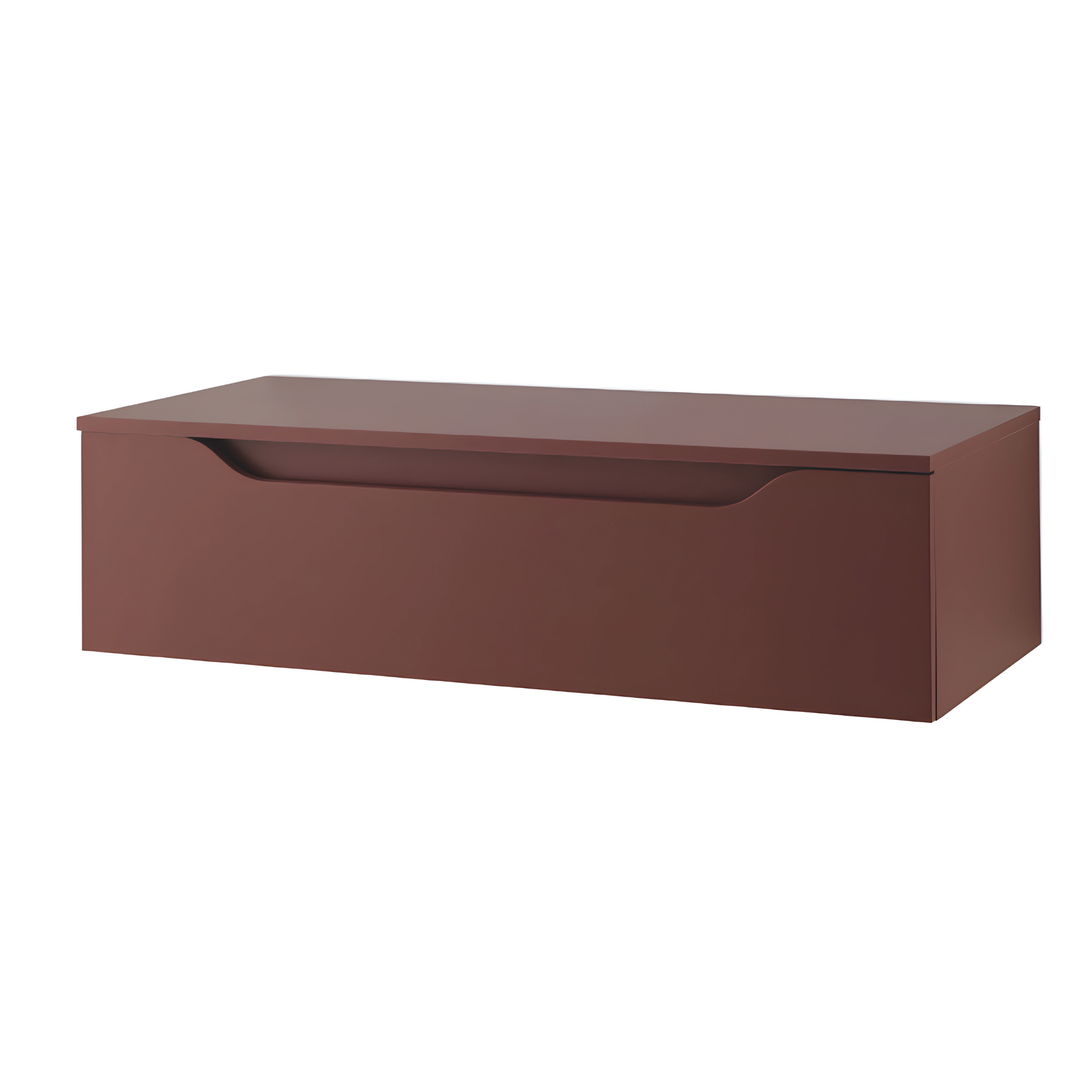 Mobile da bagno sospeso "Sheldon" moderno con doppio modulo top con lavabo