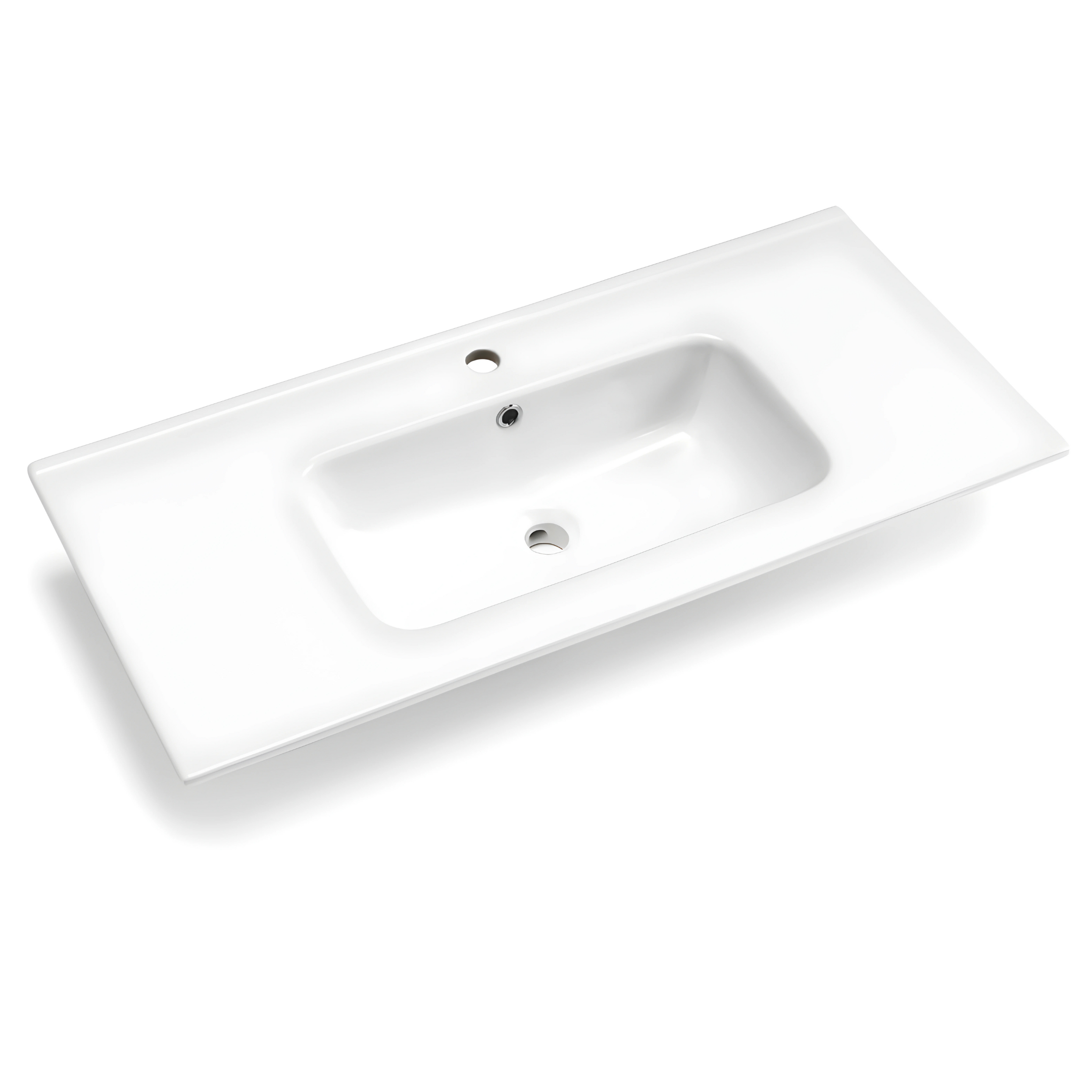 Mobile da bagno sospeso "Mika" moderno specchio Led lavabo 2 cassetti