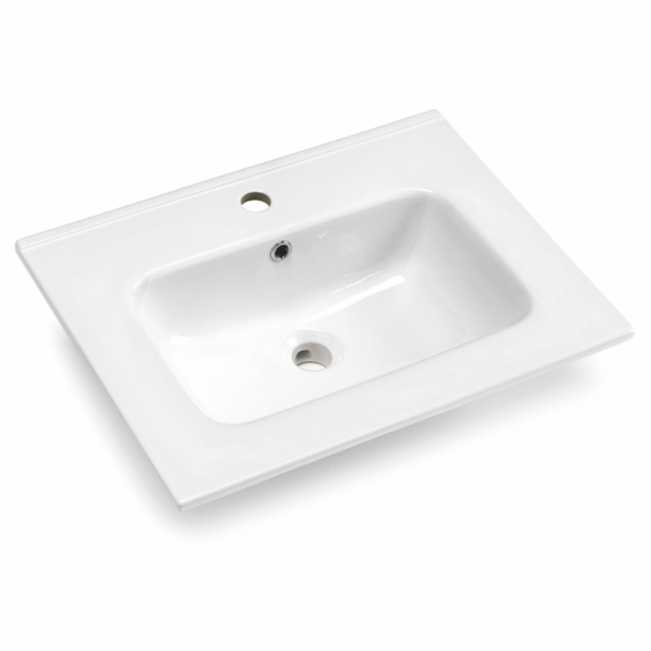 Mobile da bagno sospeso "Tayla" con 2 cassetti specchio Led e lavabo