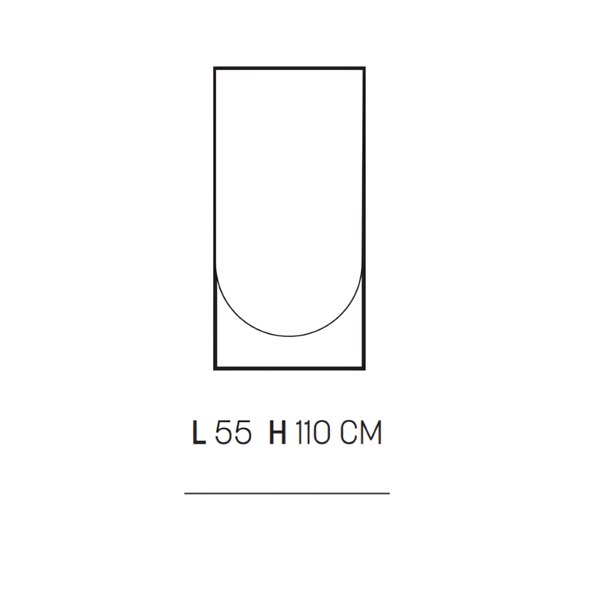 Mobile da bagno sospeso "Tamigi" 2 cassetti lavabo e specchio Led - MondoViro
