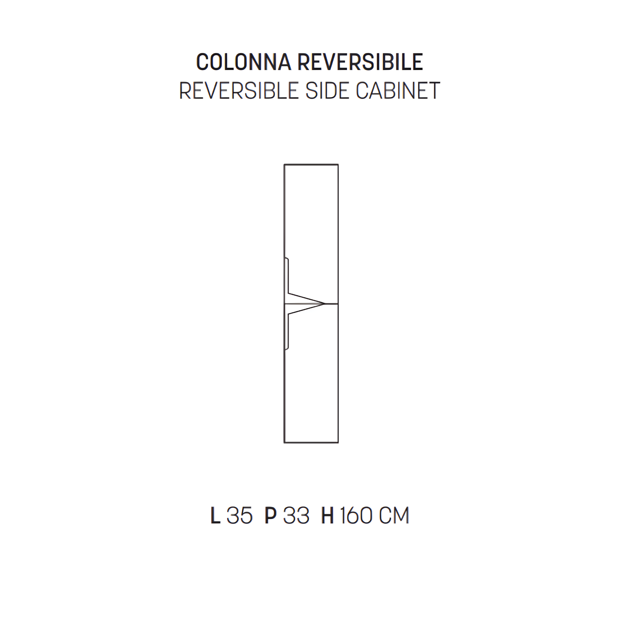 Mobile da bagno sospeso "Empire" con 2 cassetti 1 colonna lavabo e specchio Led