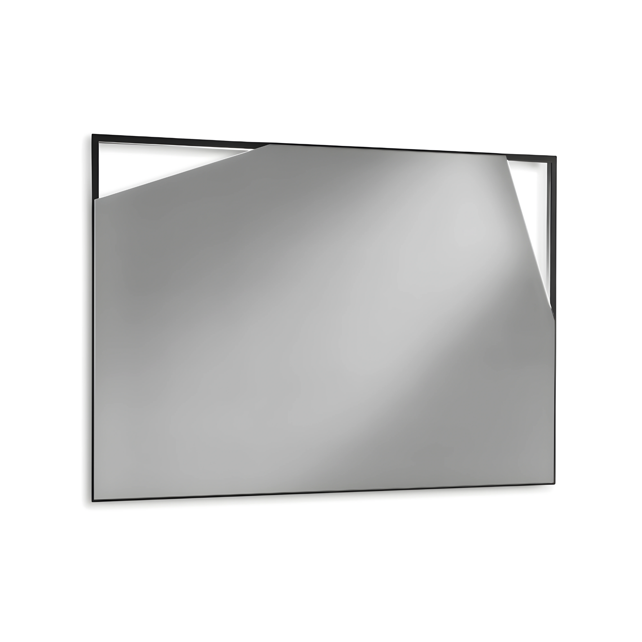 Mobile da bagno sospeso "Rivery" con 2 cassetti 2 ante specchio e lavabo