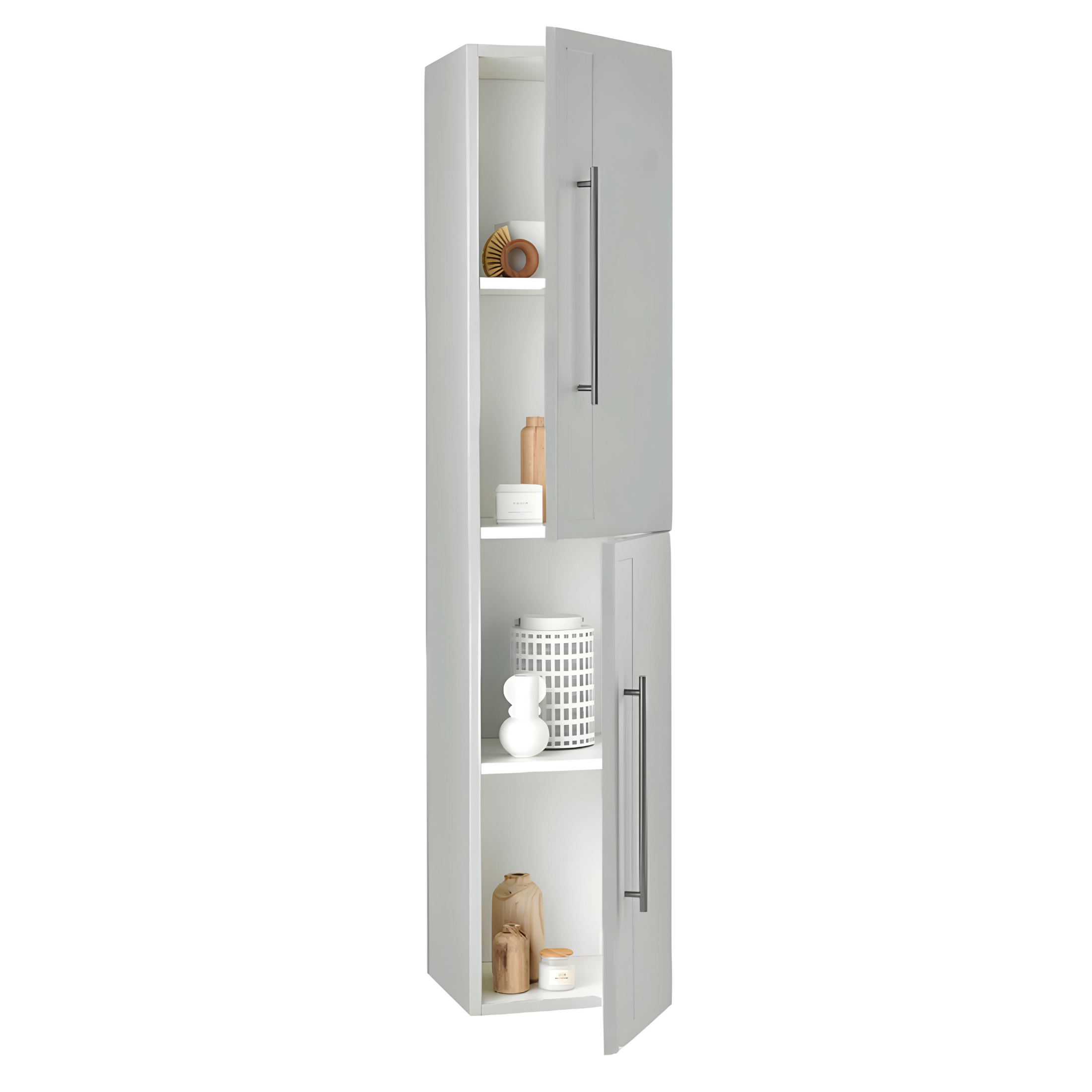 Mobile da bagno sospeso "Nemo" con 2 cassetti lavabo specchio Led e colonna sospesa