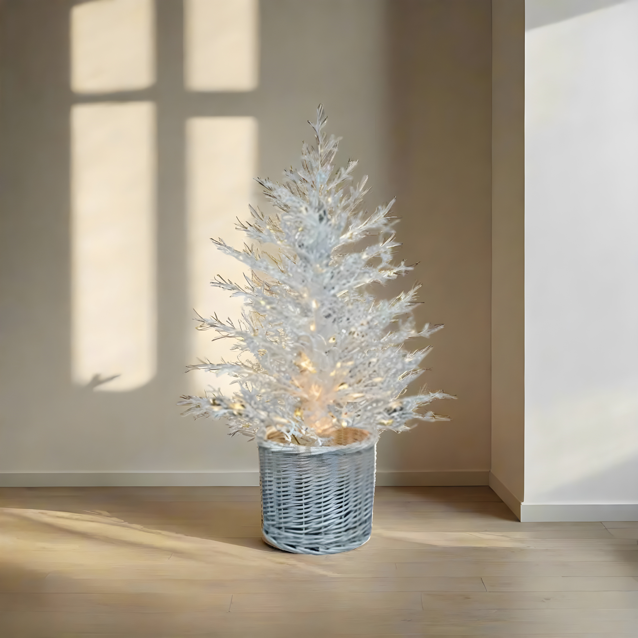 Pino di Natale "Tucano" con 200 mini Led, rami in PE per decorazioni natalizie 90 h