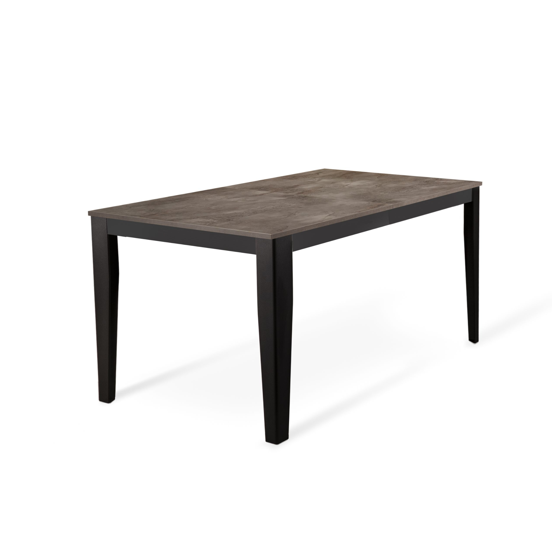 Tavolo allungabile "Blanche" piano melaminico gambe in metallo 14 posti cm 316x90 76h