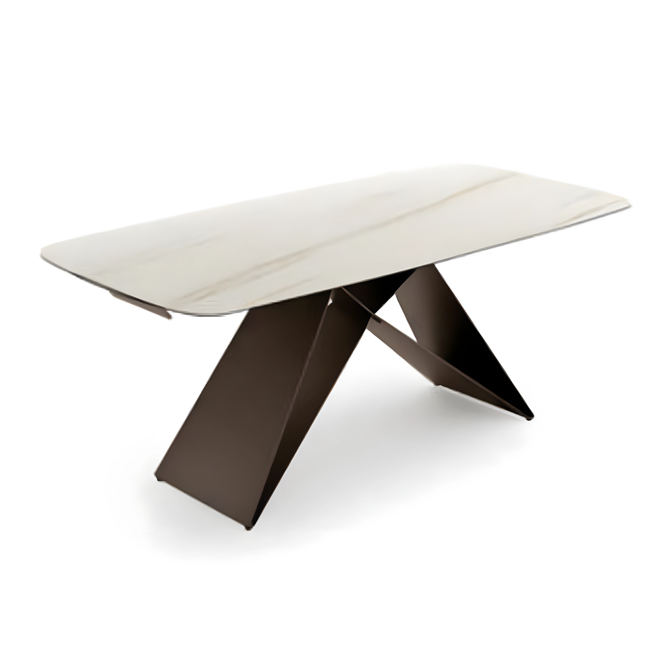 Tavolo allungabile moderno "Loyra" in ceramica su vetro temperato cm 200/280x100 76h