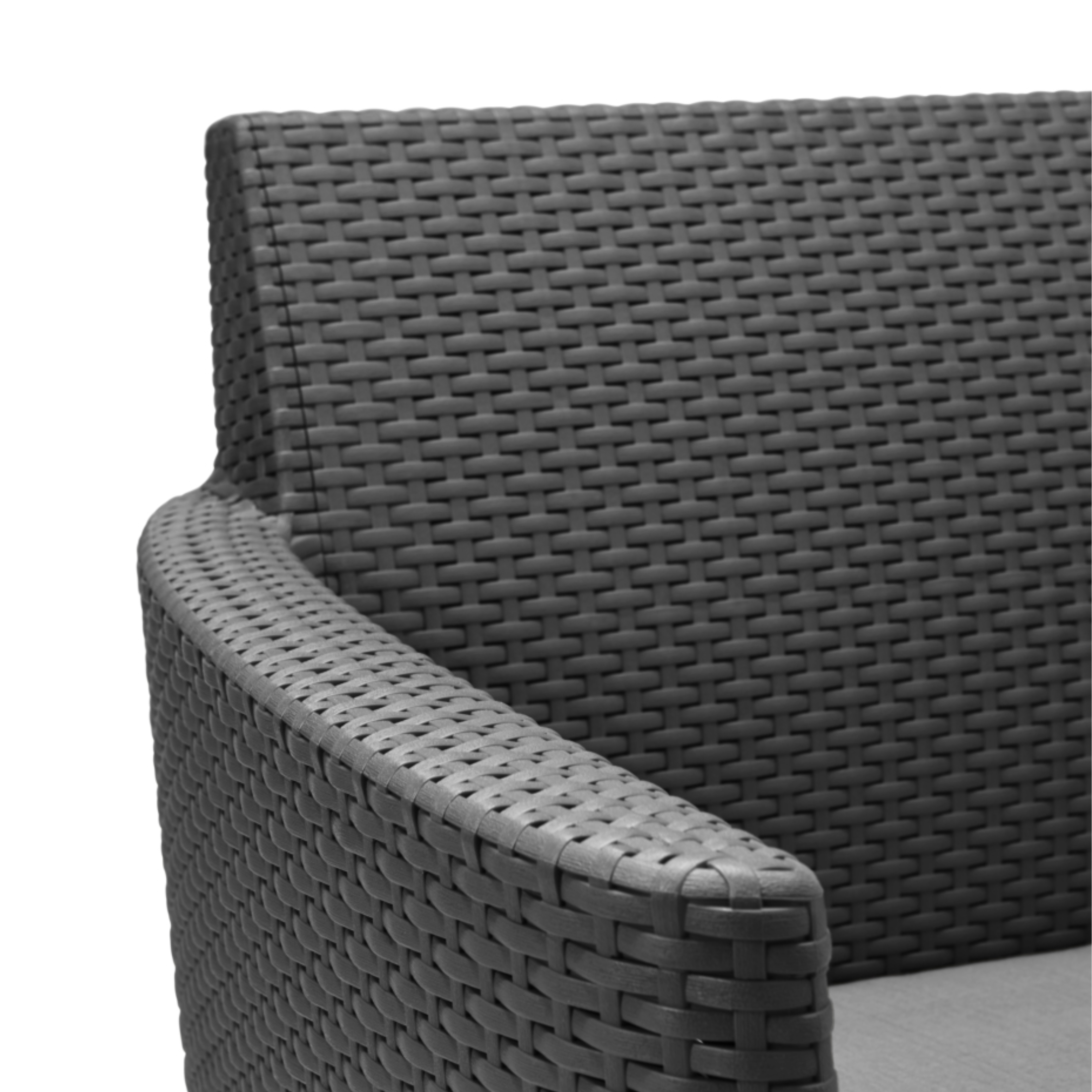 Salottino in resina da esterno "Salemo Balcony" 2 poltrone + tavolino contenitore