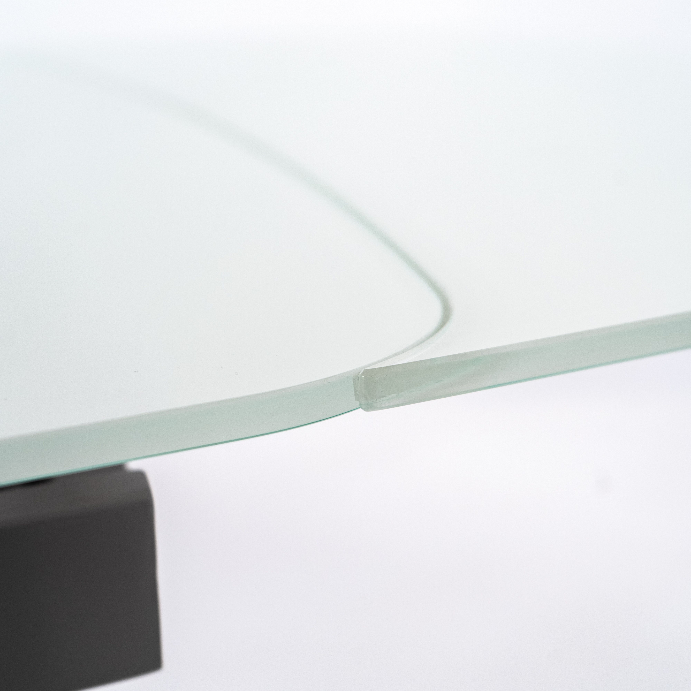 Tavolo allungabile in vetro temperato "Philo" extra white cm 140/210x90 76h