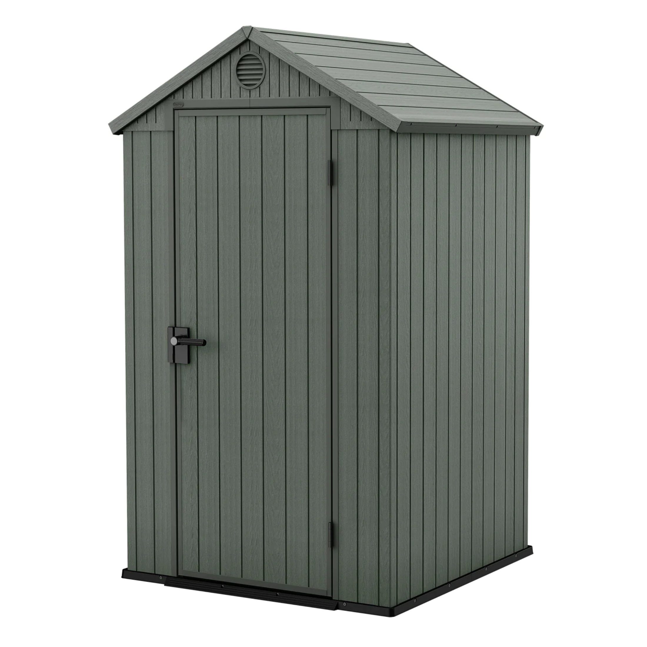 Casetta da giardino in resina "Serenity" rimessa verde effetto legno