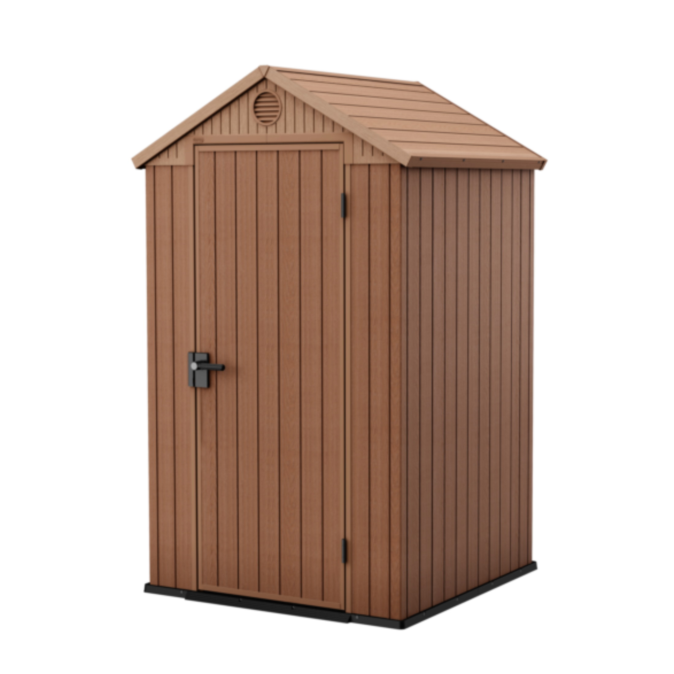 Casetta in resina da giardino "Cottage" marrone effetto legno