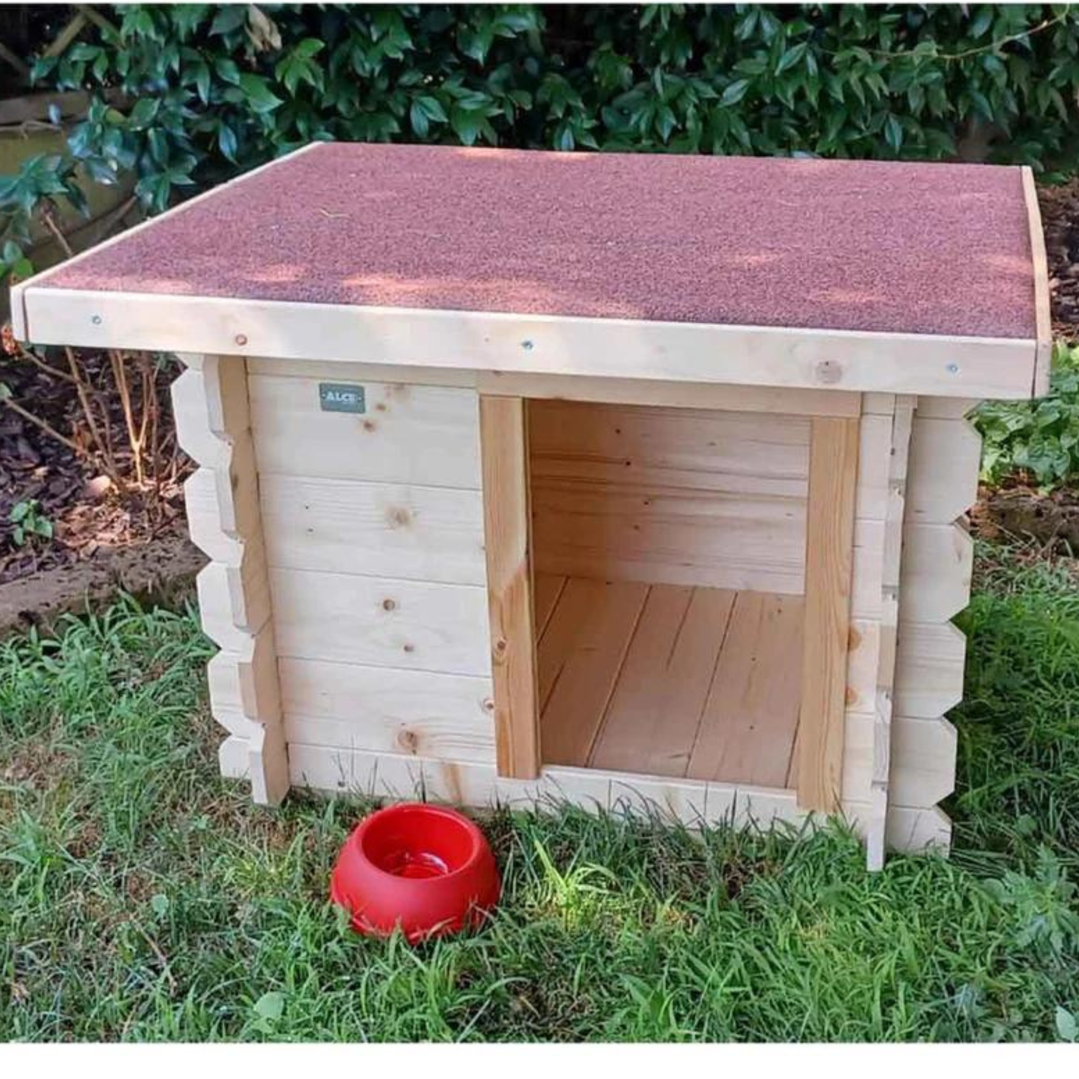 Cuccia per cani in legno da esterno "Laila" cm 77x60 64h