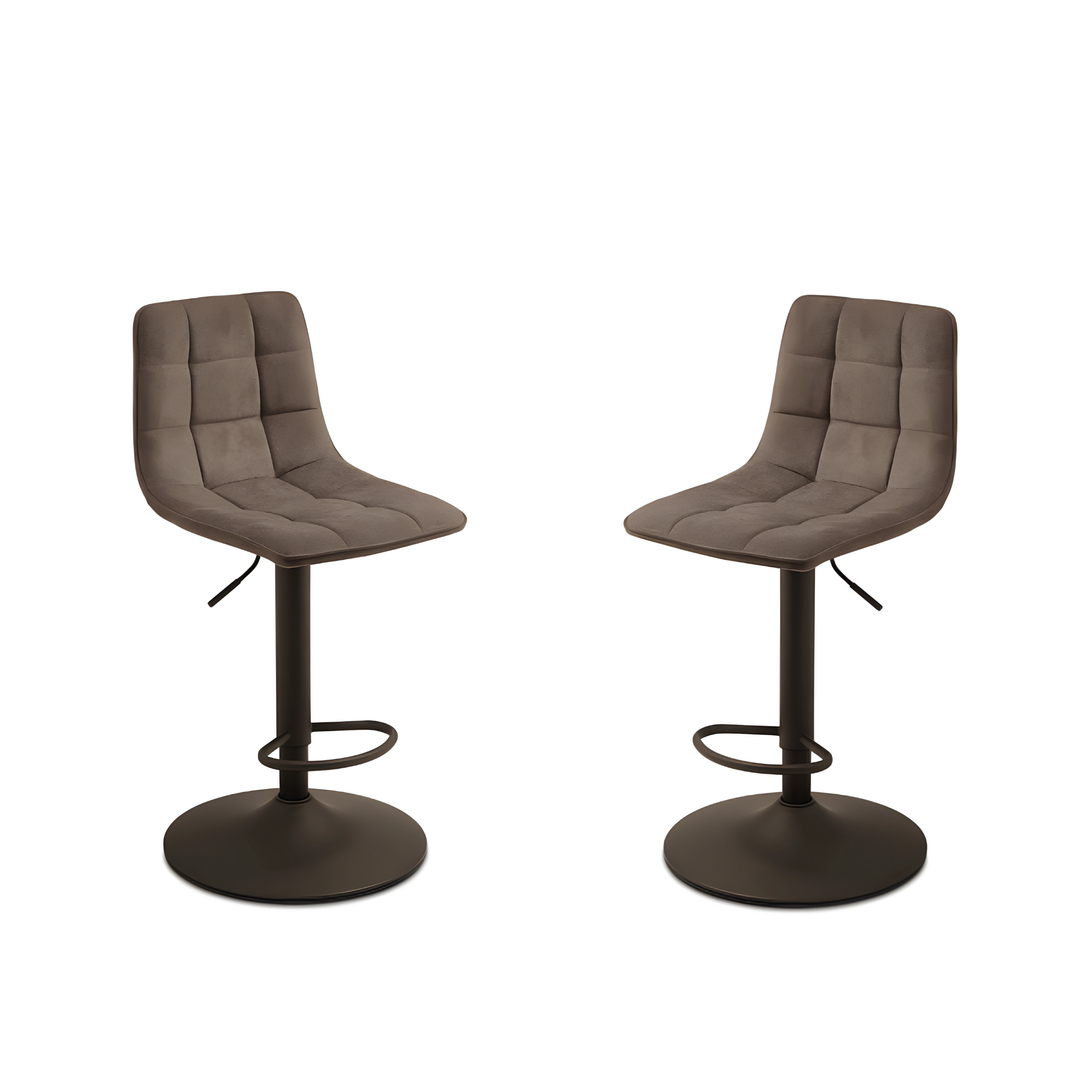 Set di sgabelli in tessuto "Milly" con seduta imbottita cm 45x45 91h