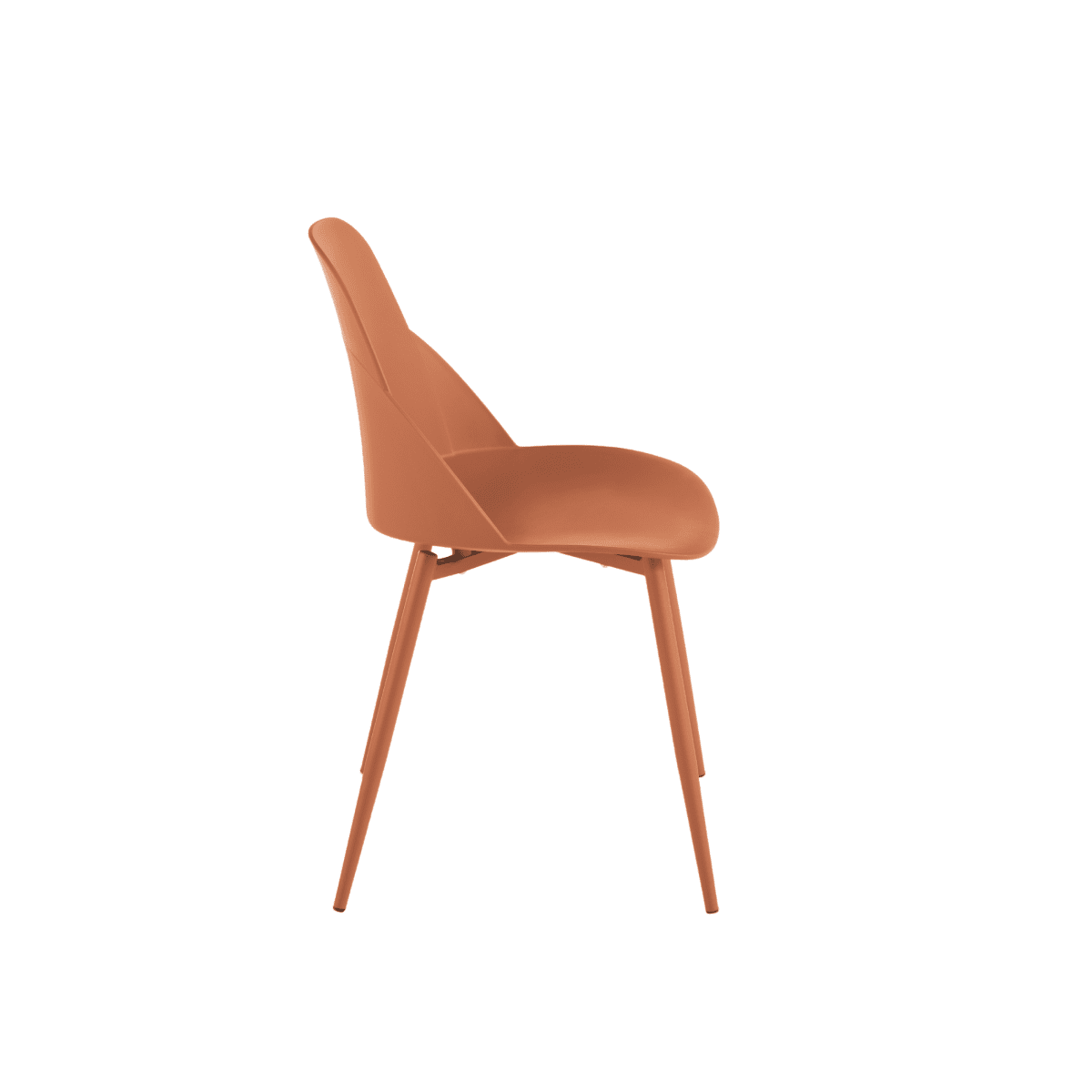 Set di sedie moderne "Solinea" in polipropilene con struttura in metallo cm 44x51 82h - MondoViro