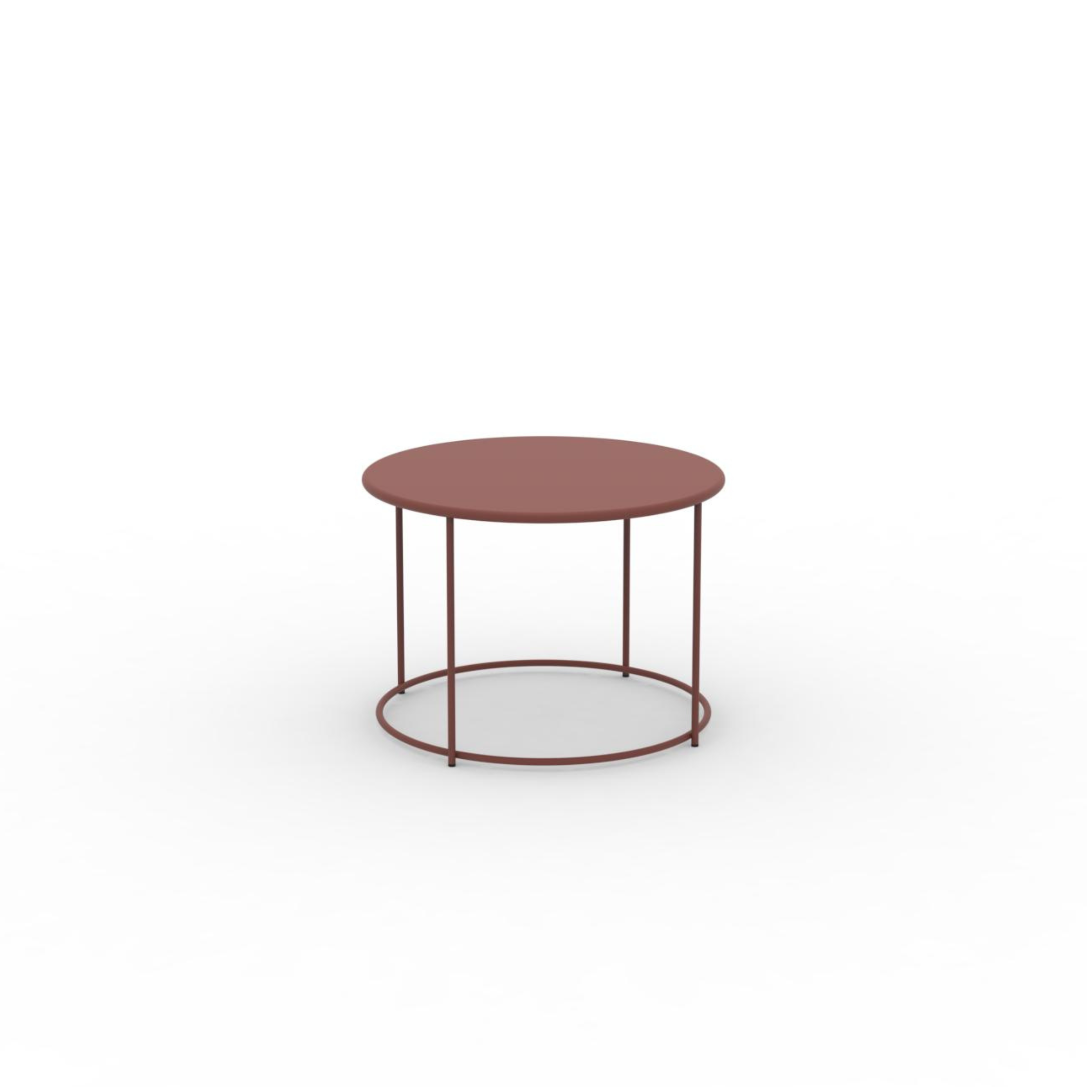 Tavolino tondo in metallo "Daisy" tavolo da caffè per giardino h 45 cm