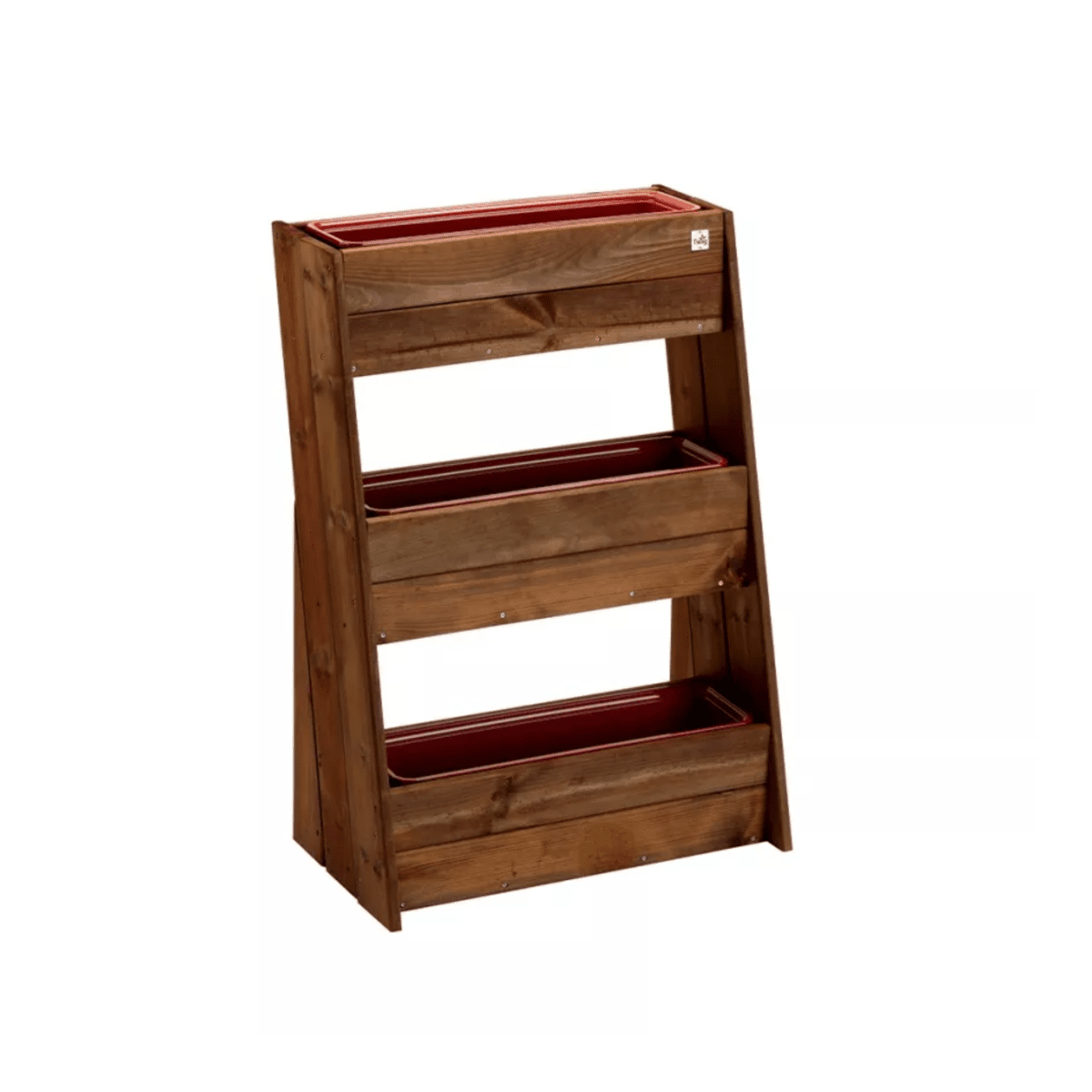 Fioriera in legno verticale inclinata "Torres" da balcone o giardino cm 67x46 100h - MondoViro