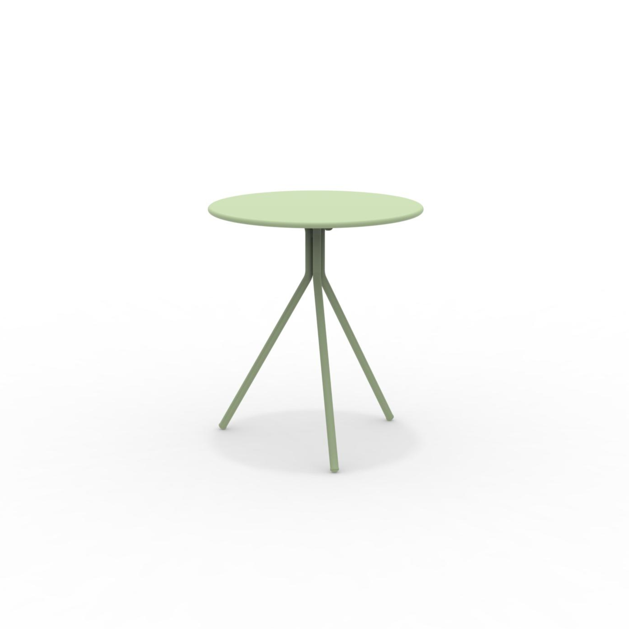 Tavolo tondo in metallo zincato "Twist15" per giardino smontabile h 75 cm