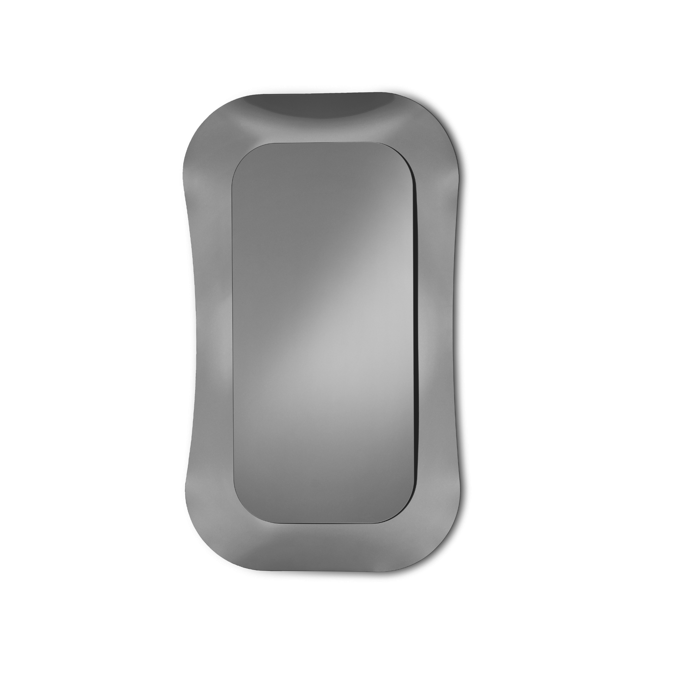 Specchio da parete moderno "Indi" con cornice in vetro fuso elegante