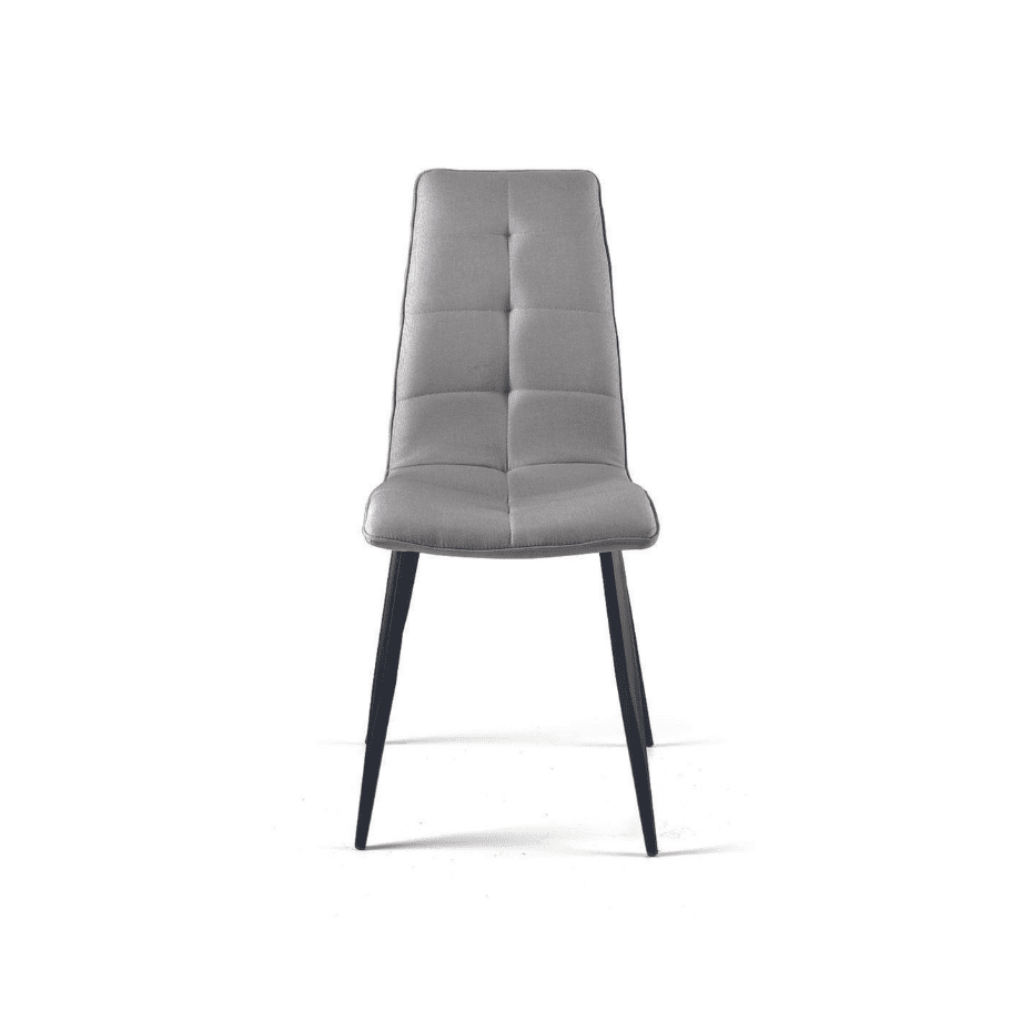 Set di sedie da pranzo "Arper" in tessuto con base in metallo cm 43x58 96h - MondoViro