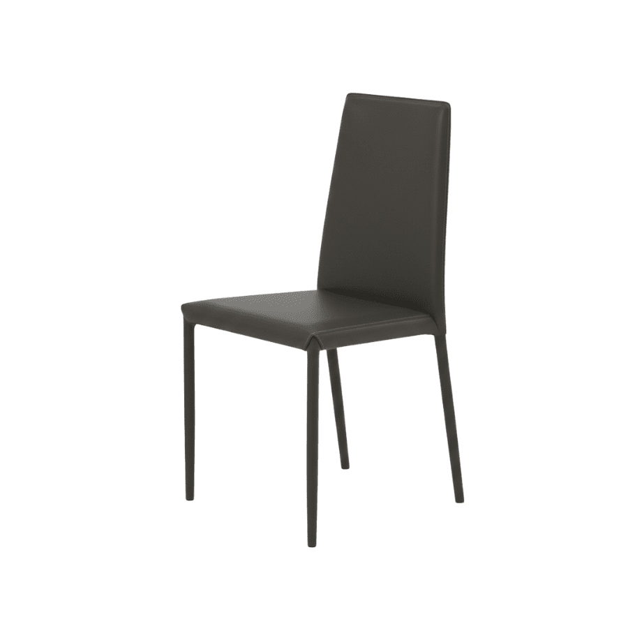 Set di sedie imbottite "Lina" in interamente rivestita in similcuoio cm 50x43 88h - MondoViro