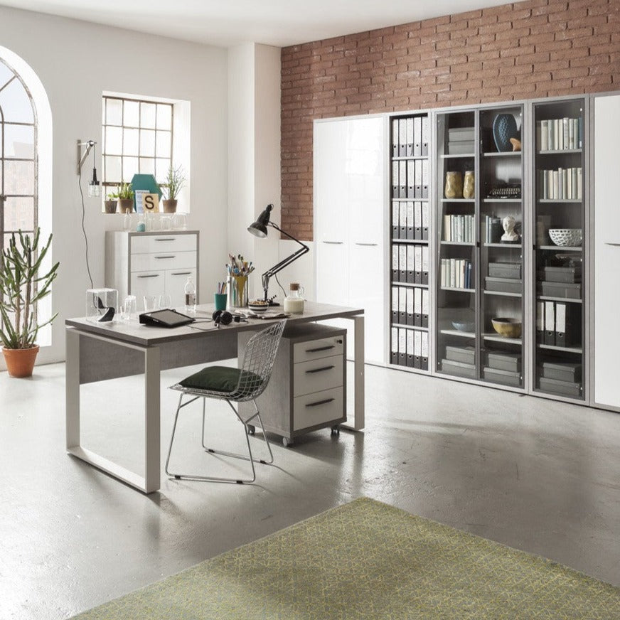 Mobile libreria a colonna "Slim" in legno ripiani regolabili cm 39x41 182h