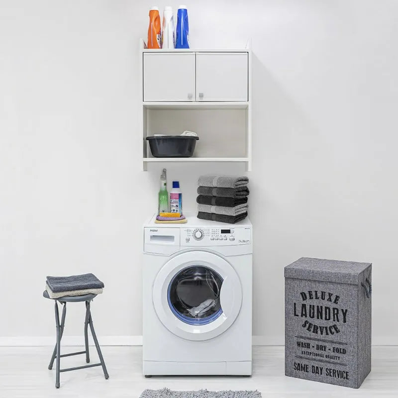 Mobiletto da appoggio "Cabinets" sopralavatrice in resina resistente cm 65x26,5 79h