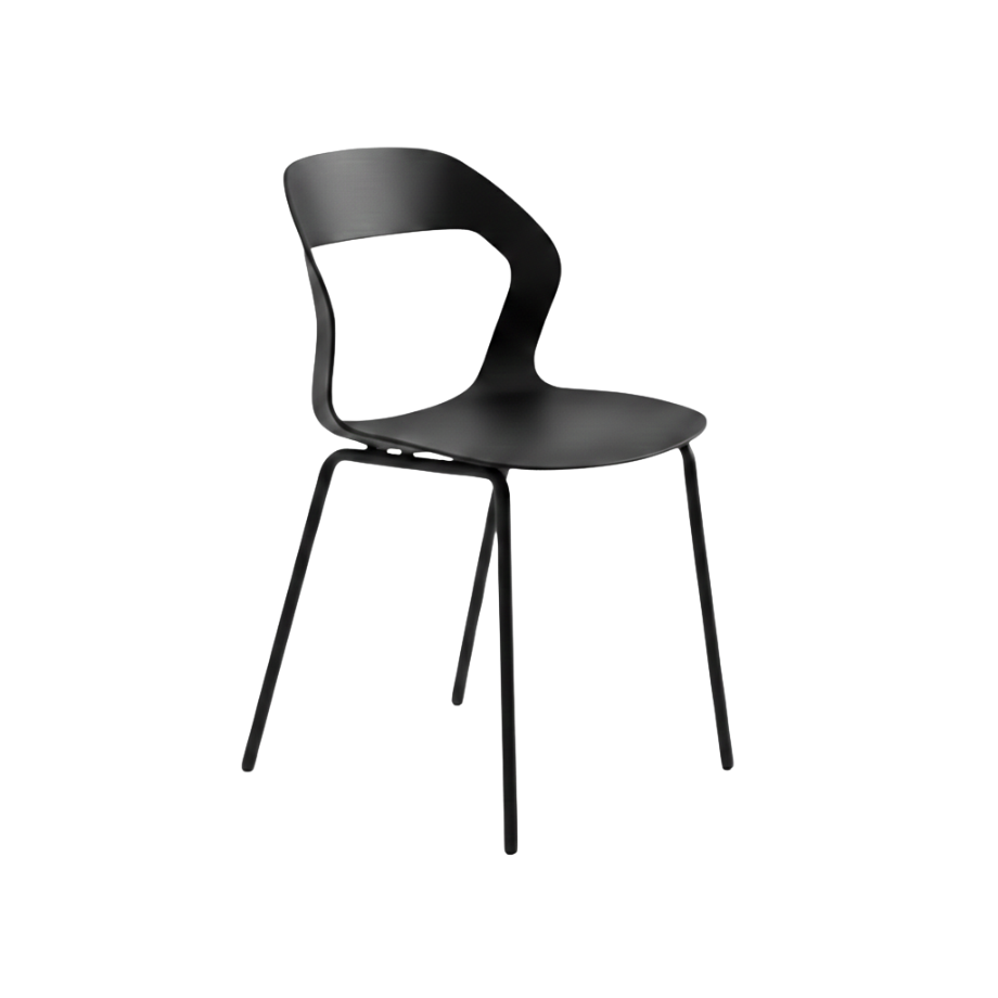 Set di sedie impilabili "Prisma" in polipropilene cm 54x51 87h