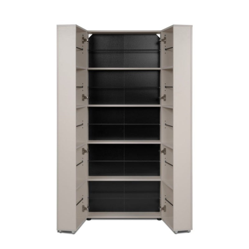 Scarpiera ingresso slim 2 ante "Lugo" in legno 5 scomparti salvaspazio