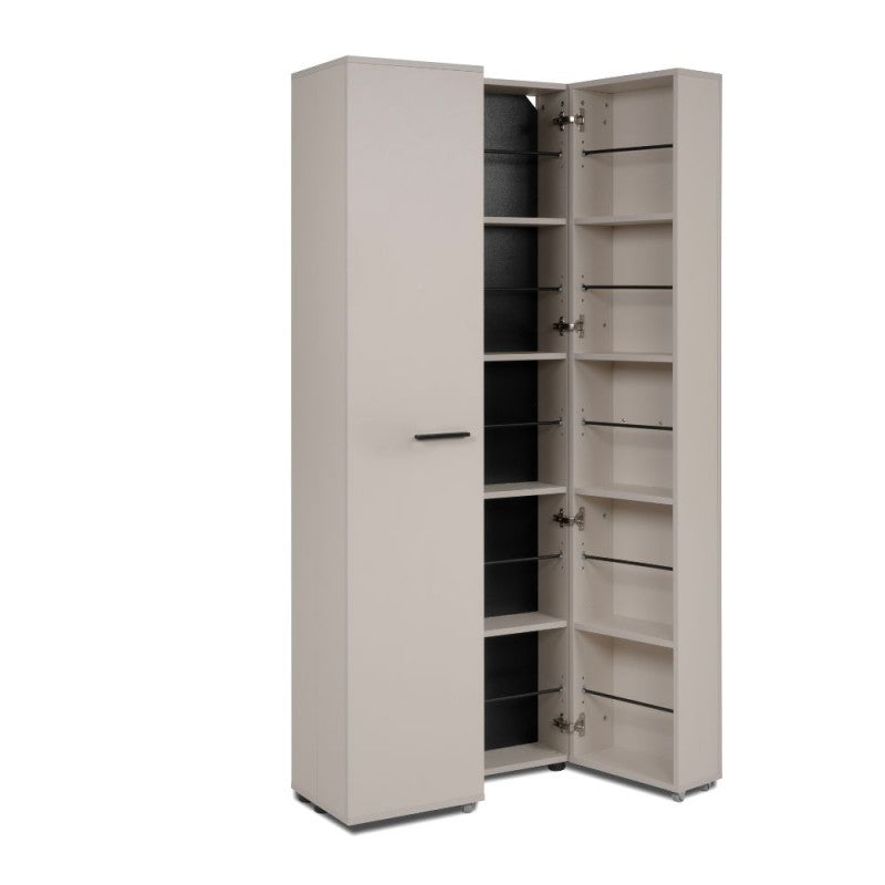 Scarpiera ingresso slim 2 ante "Lugo" in legno 5 scomparti salvaspazio