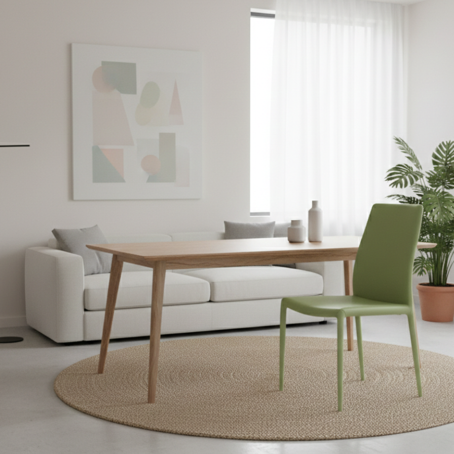 Set di sedie in similpelle "Impero" con struttura rivestita coordinata cm 53x43 90h