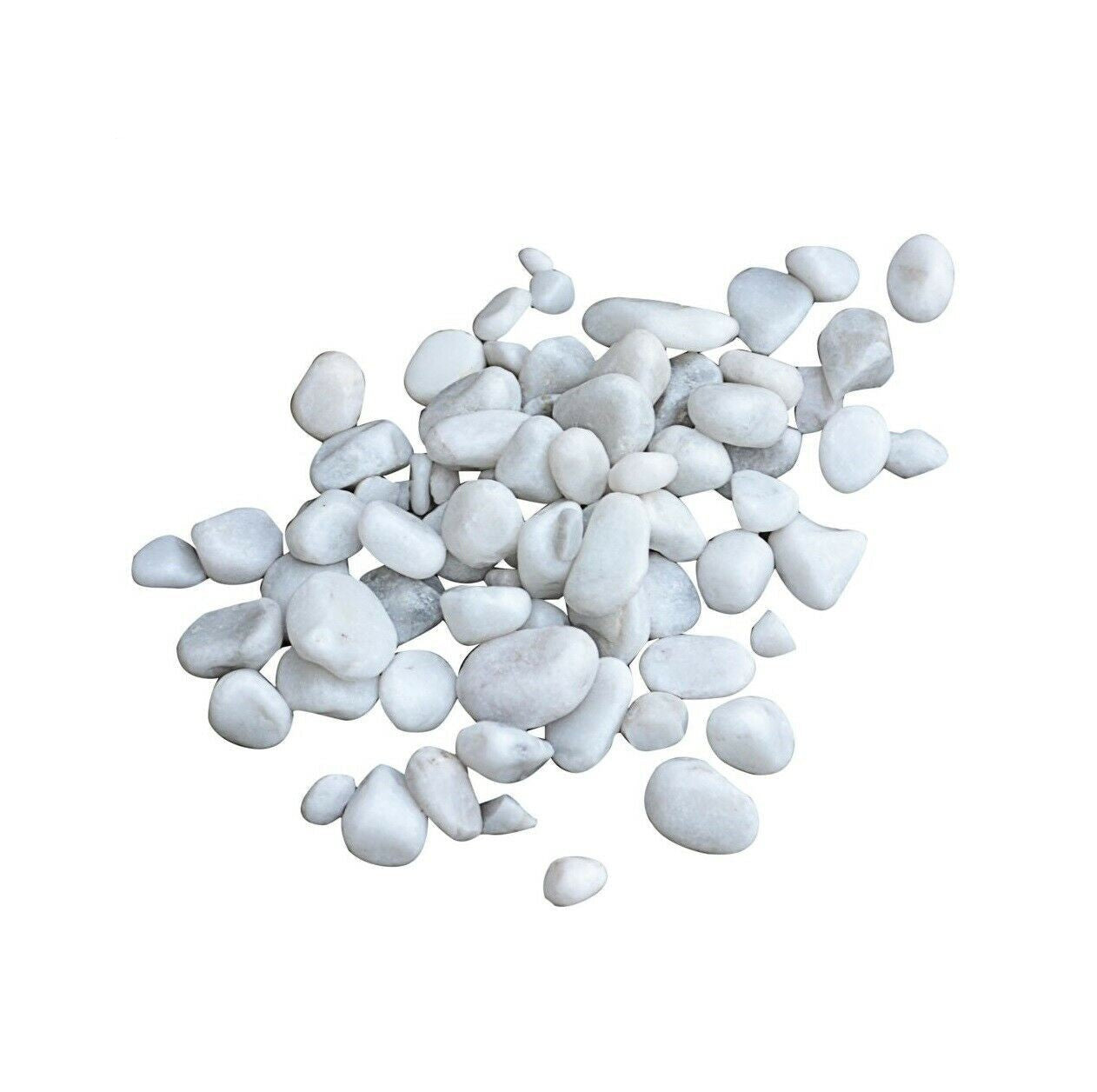 Ciottoli decorativi in marmo di Carrara bianco 20 kg